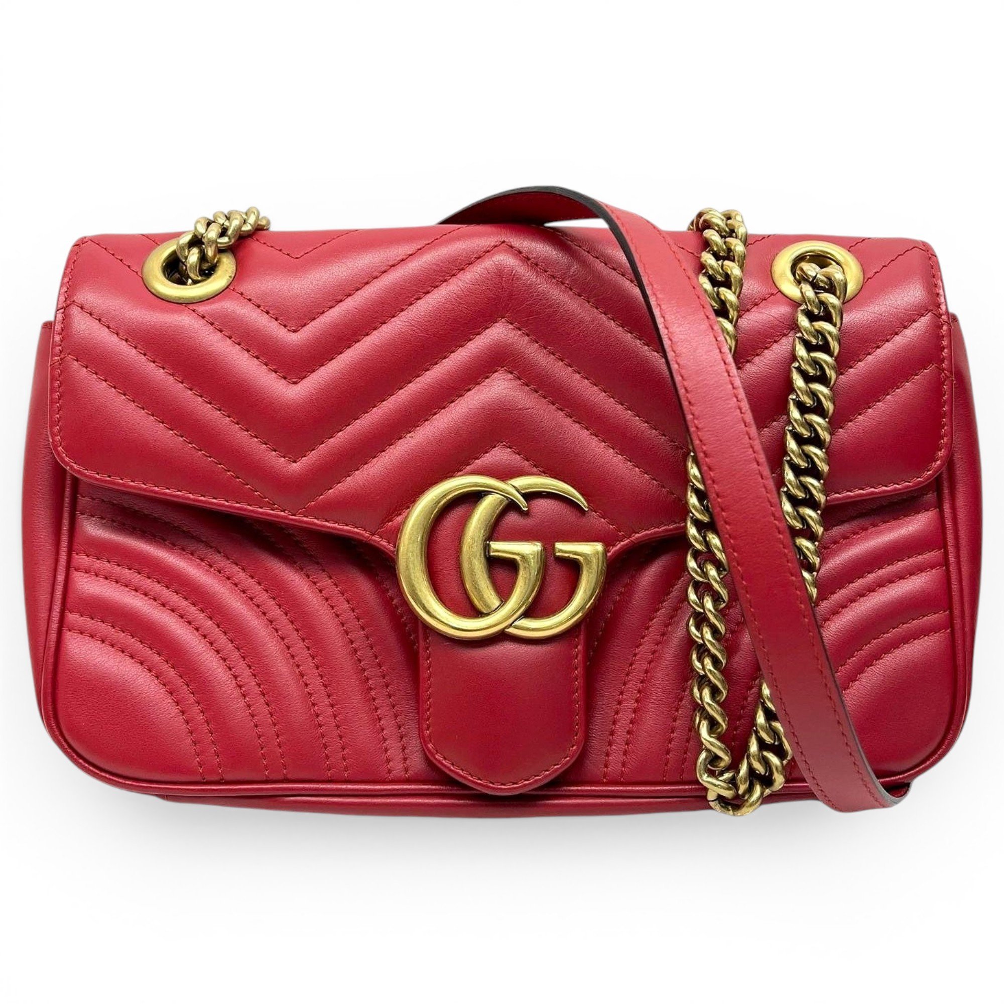GG Marmont Flap leather handbag