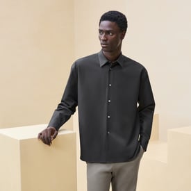Boxy fit shirt with Louis collar