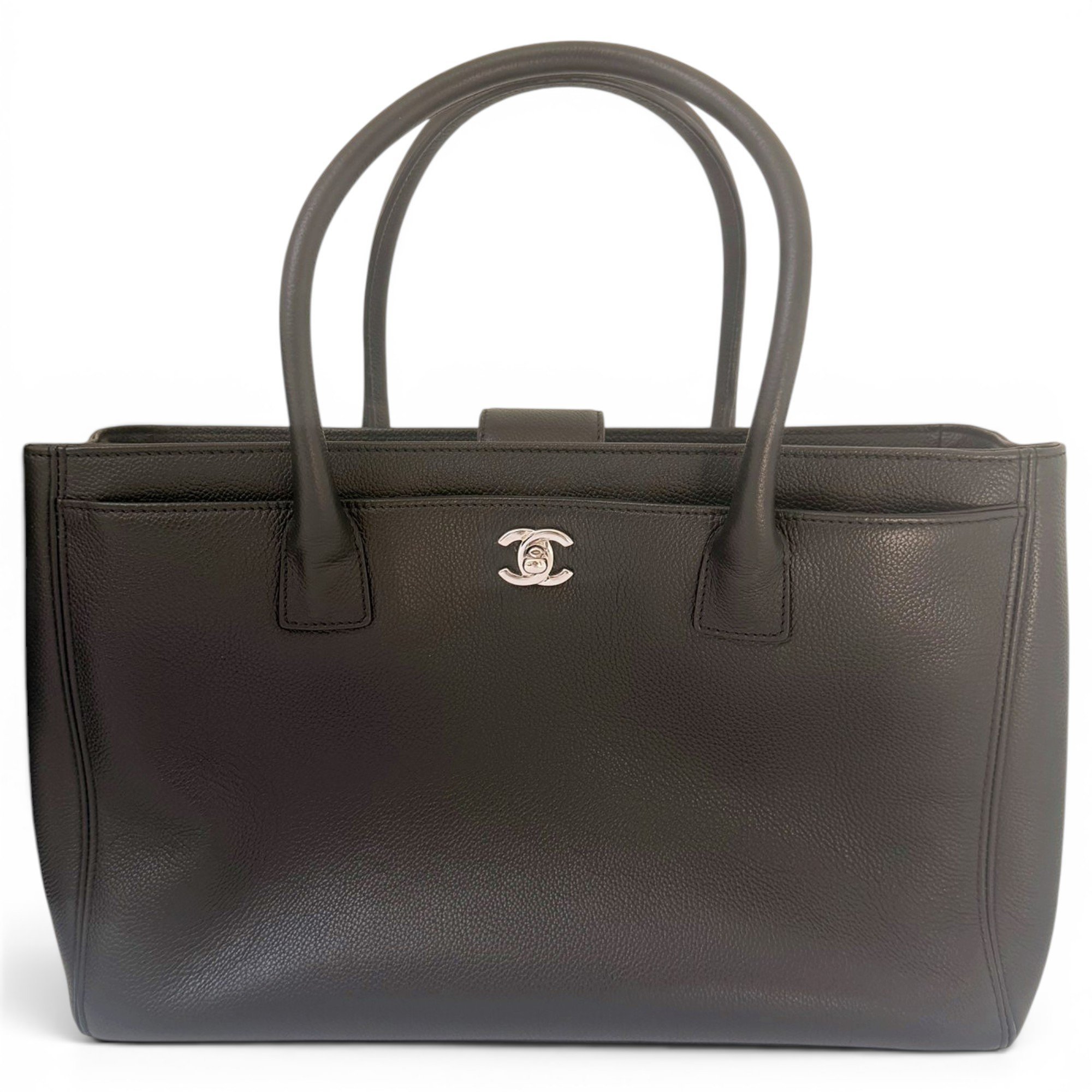 Executive leather tote