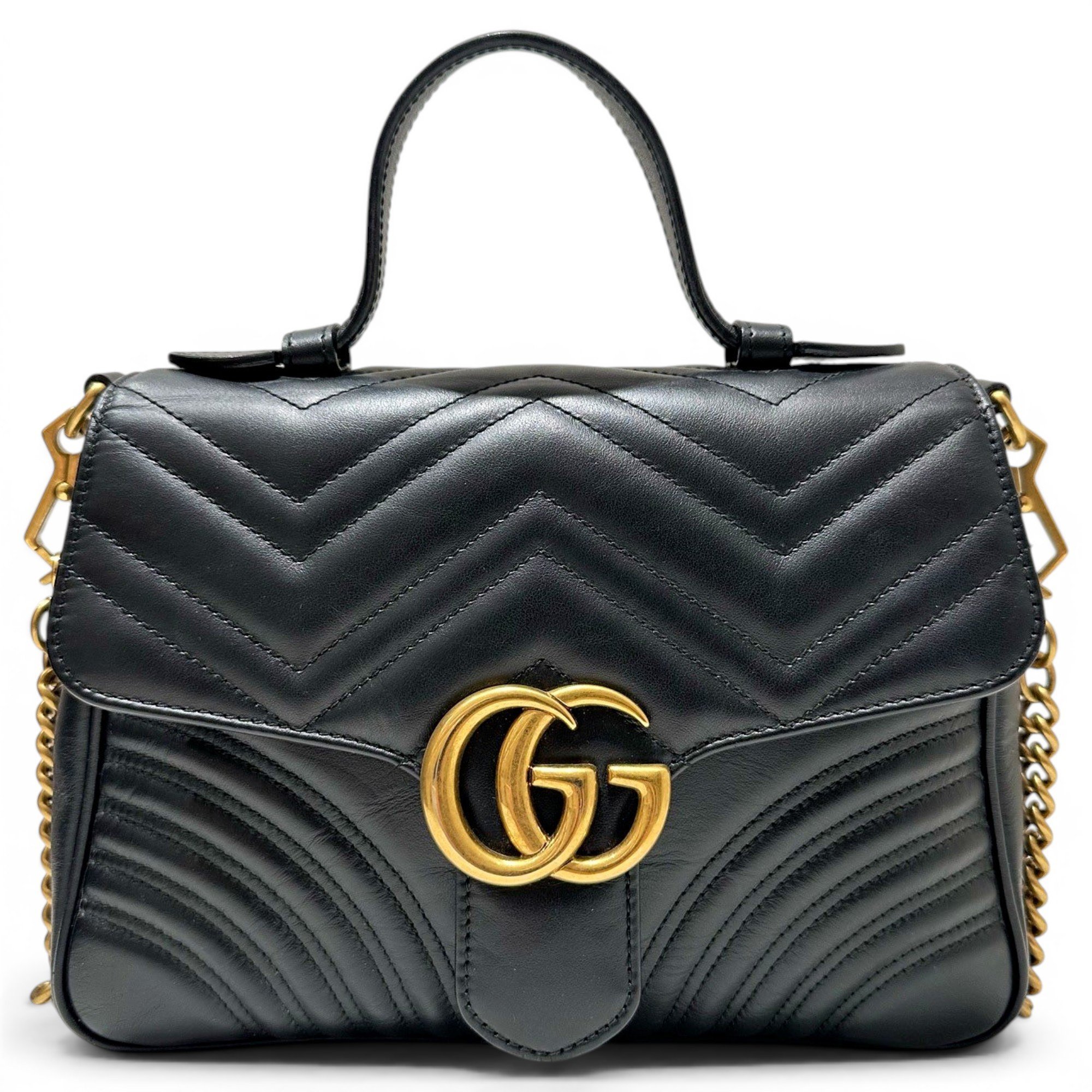GG Marmont Flap leather handbag