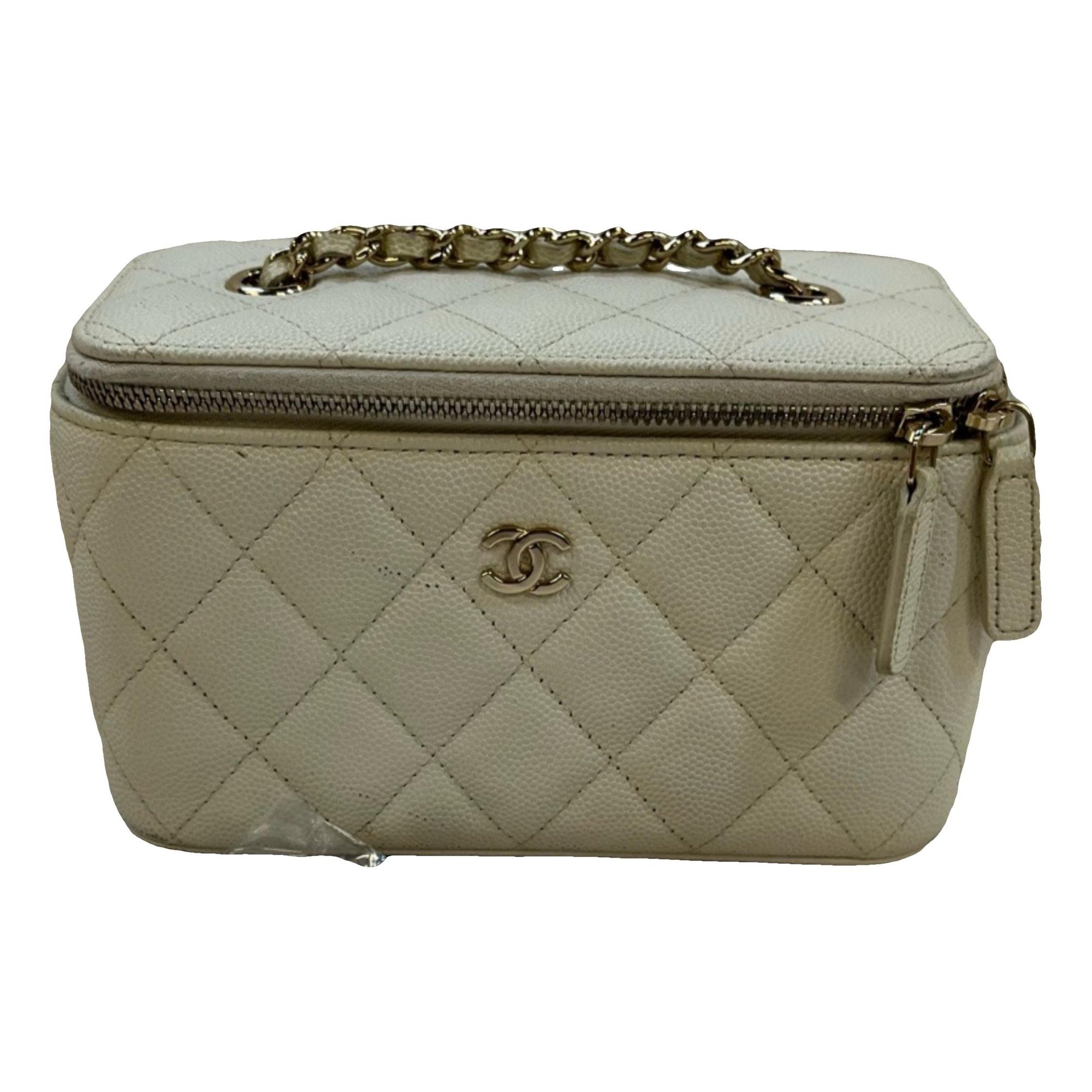 Vanity leather handbag