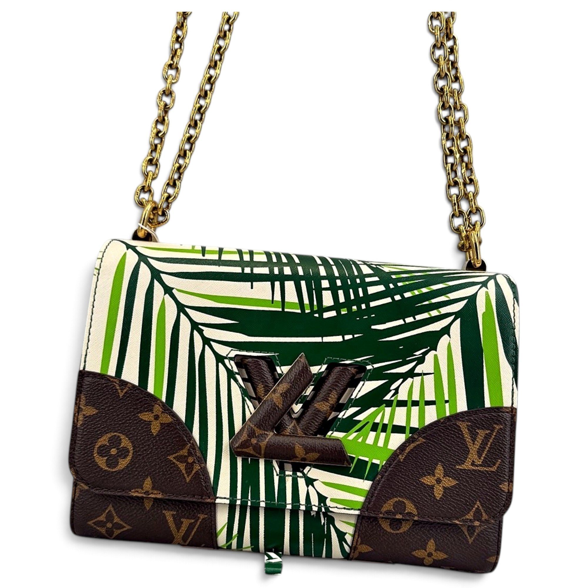 Twist leather handbag