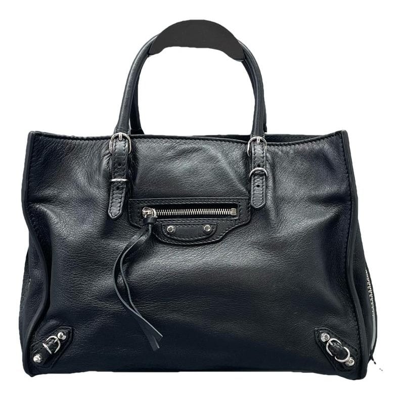 Papier leather handbag