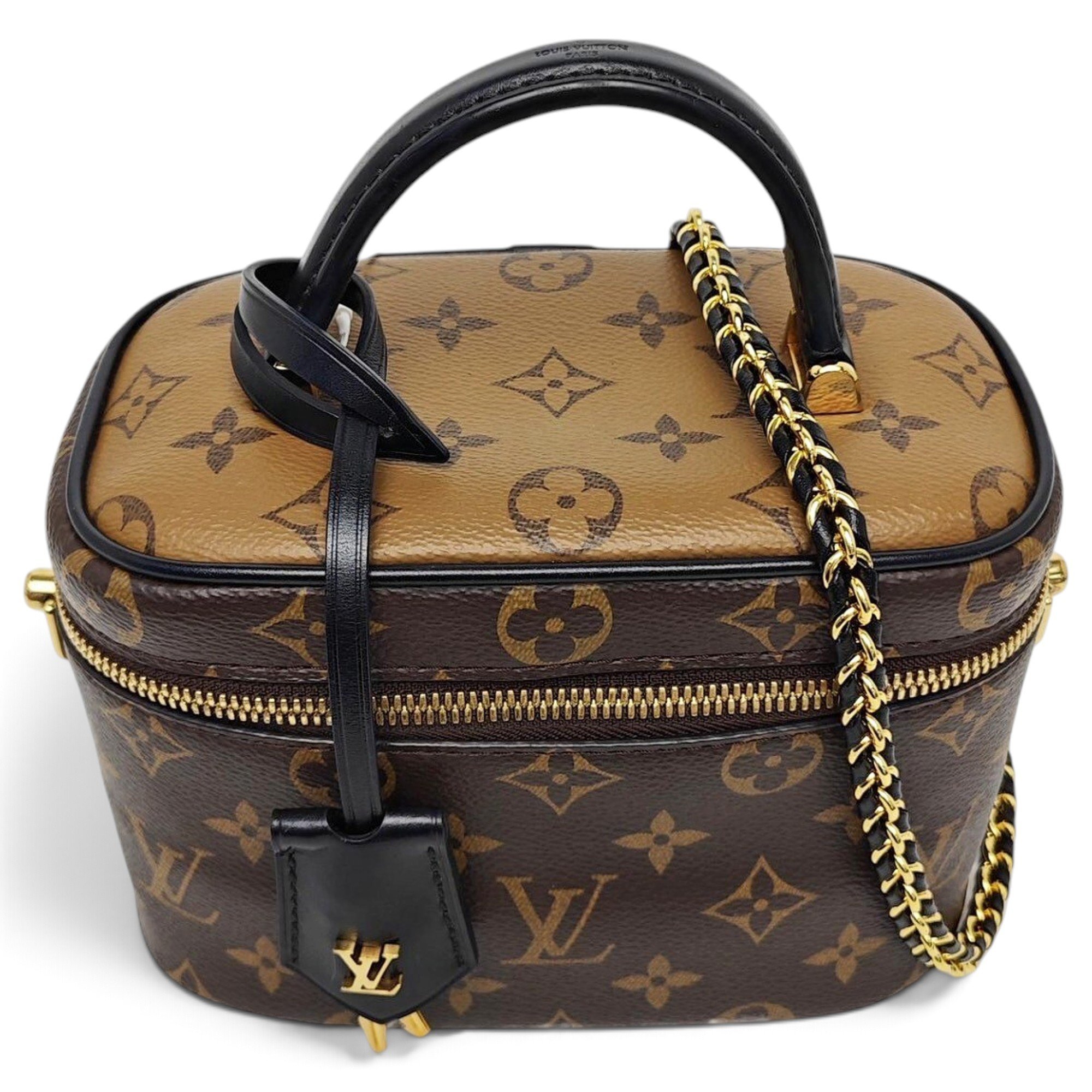 Vanity leather handbag