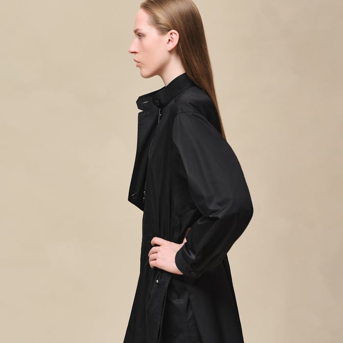 Noir Drawstring Dress
