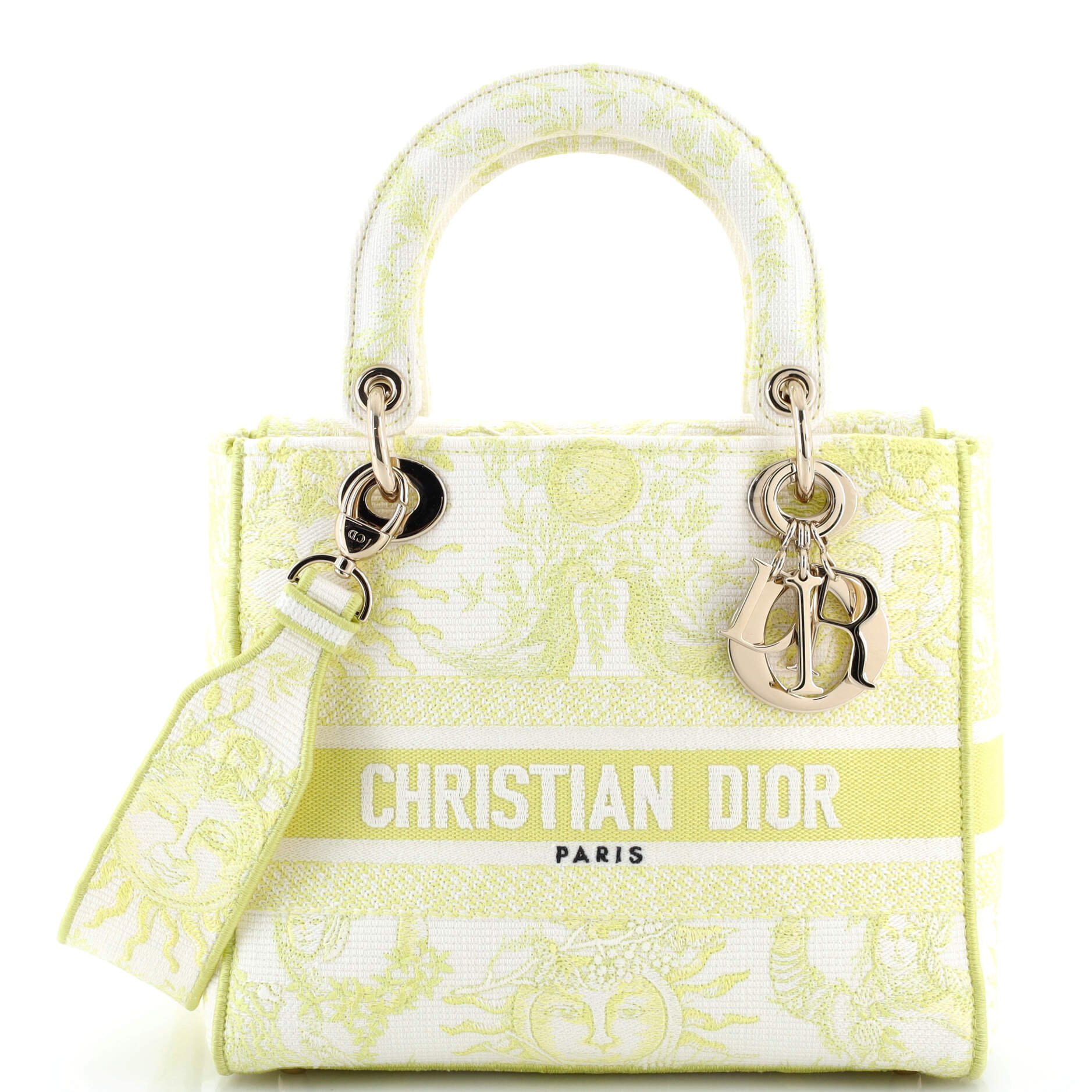 Dior Lady D-Lite Bag Embroidered Canvas Medium