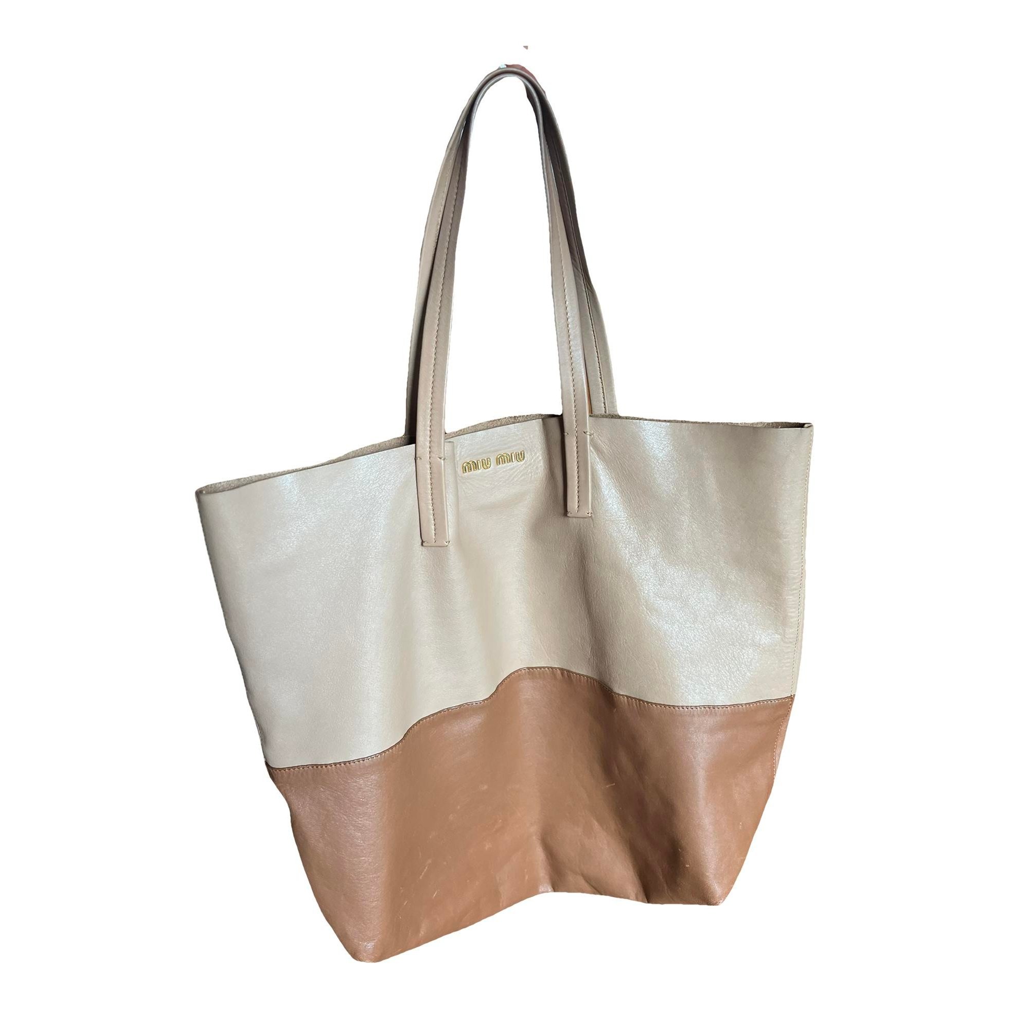 Leather tote