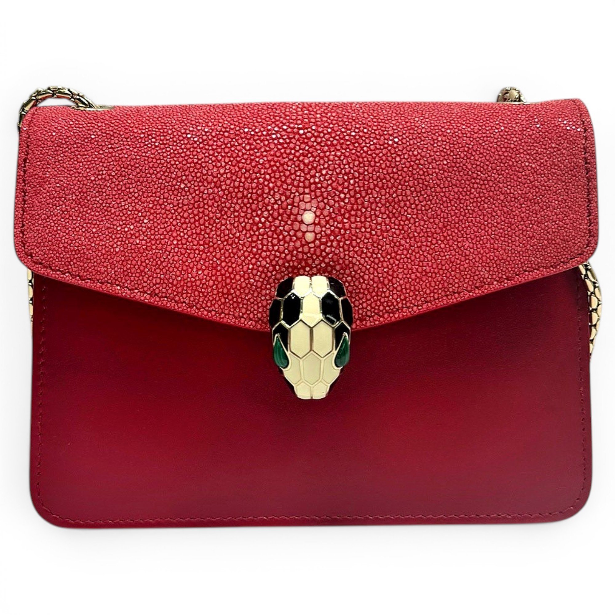 Serpenti leather crossbody bag