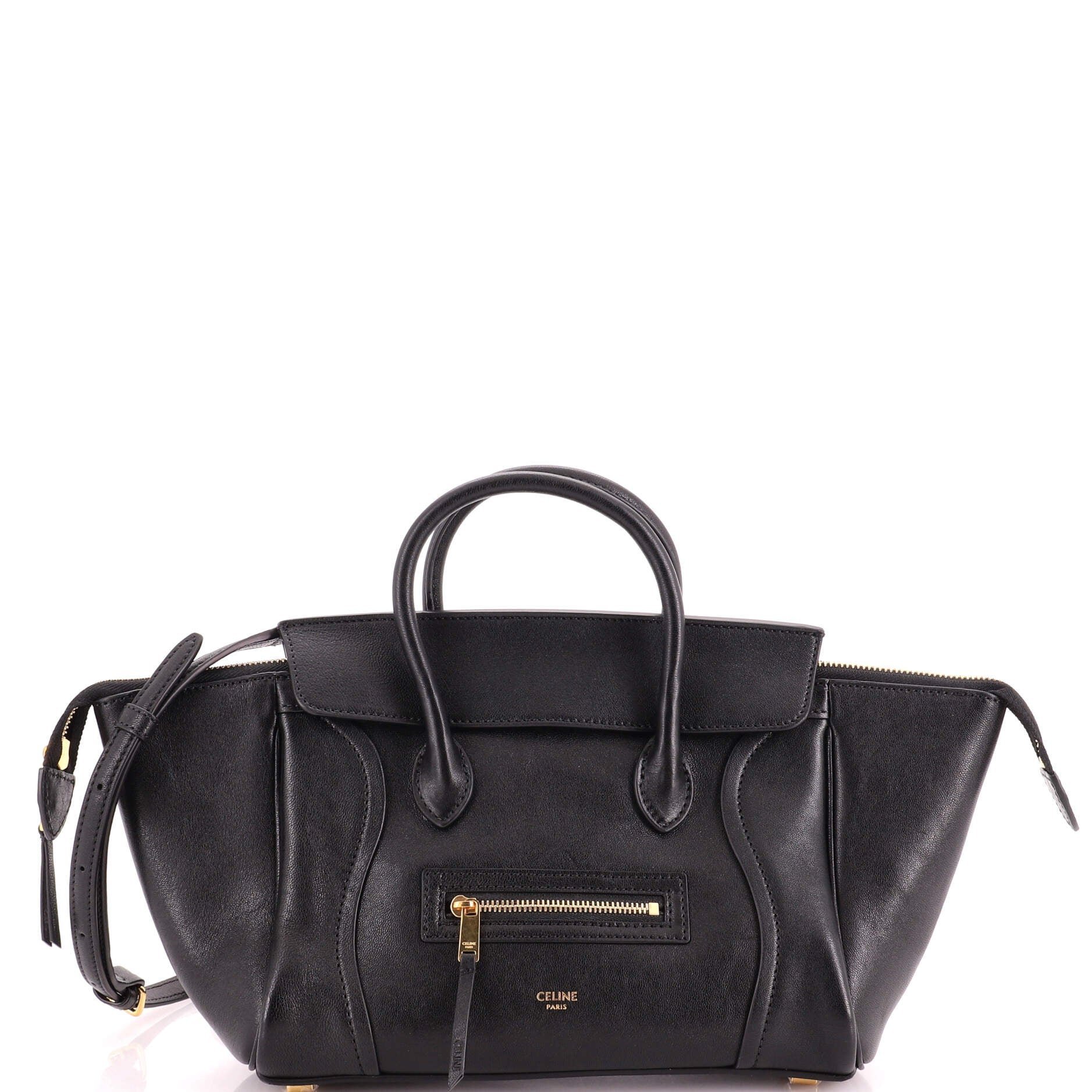 Luggage leather crossbody bag
