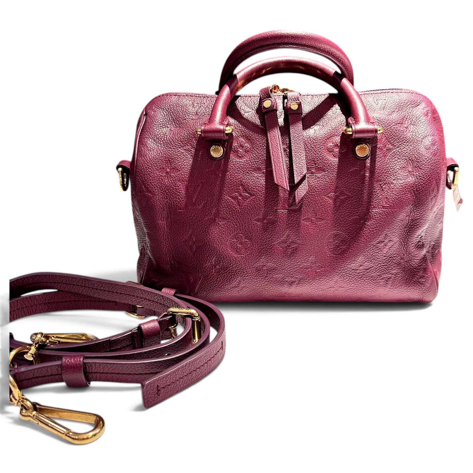Speedy leather handbag