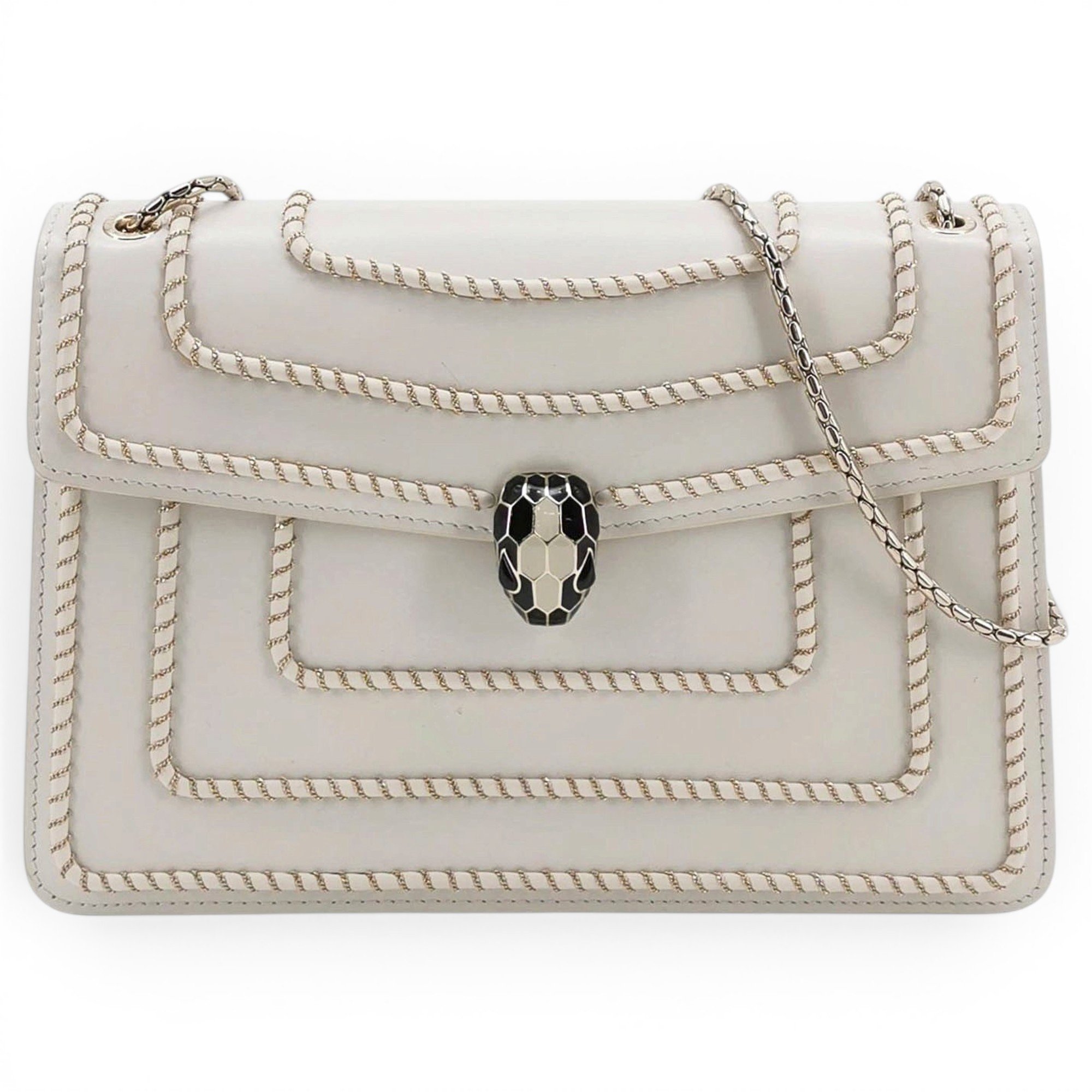 Serpenti leather handbag