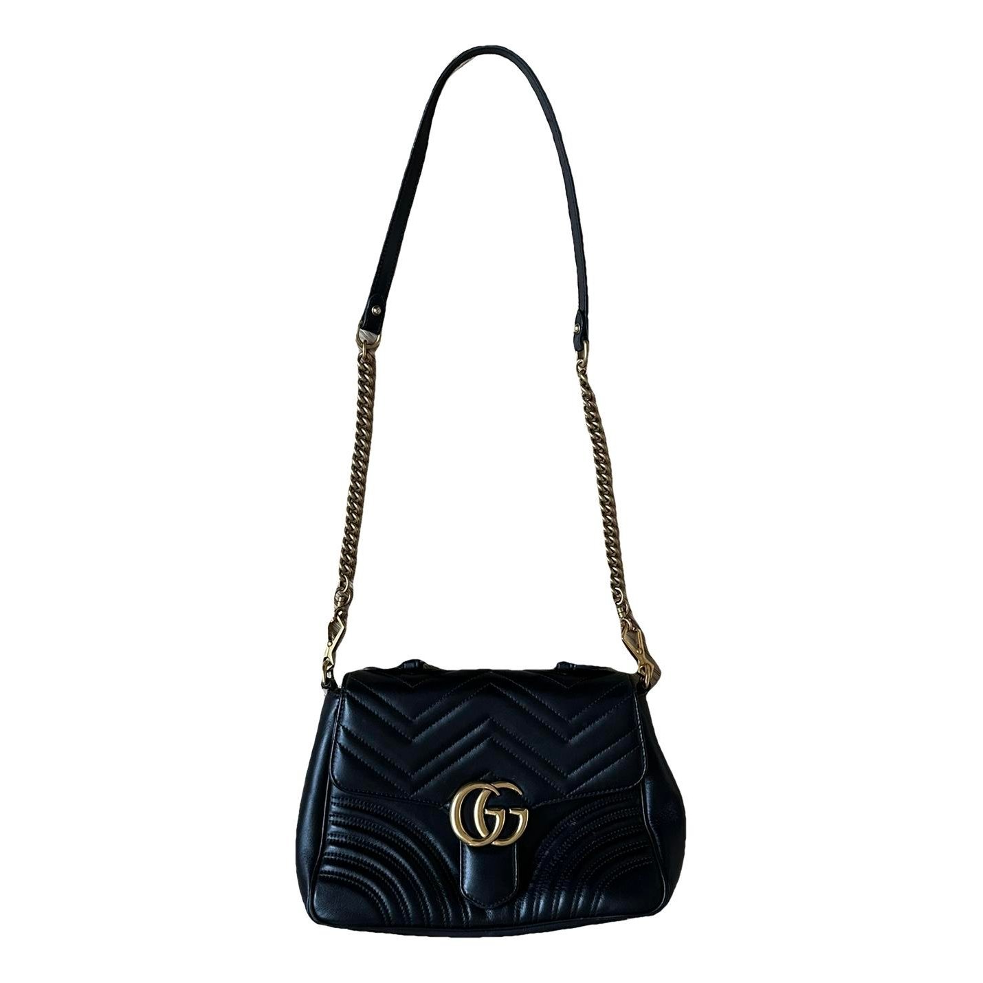 GG Marmont Flap leather handbag