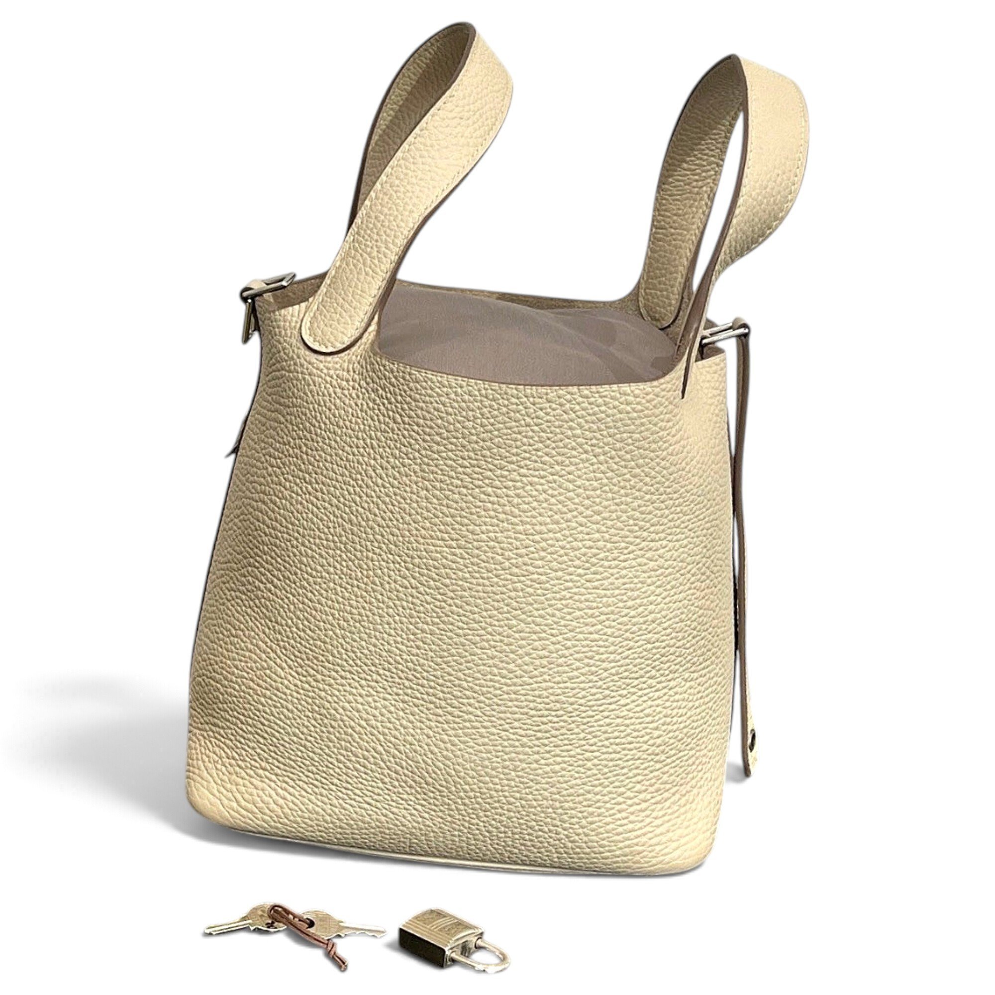 Picotin leather handbag