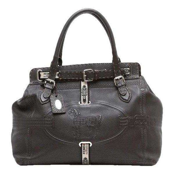 Leather tote