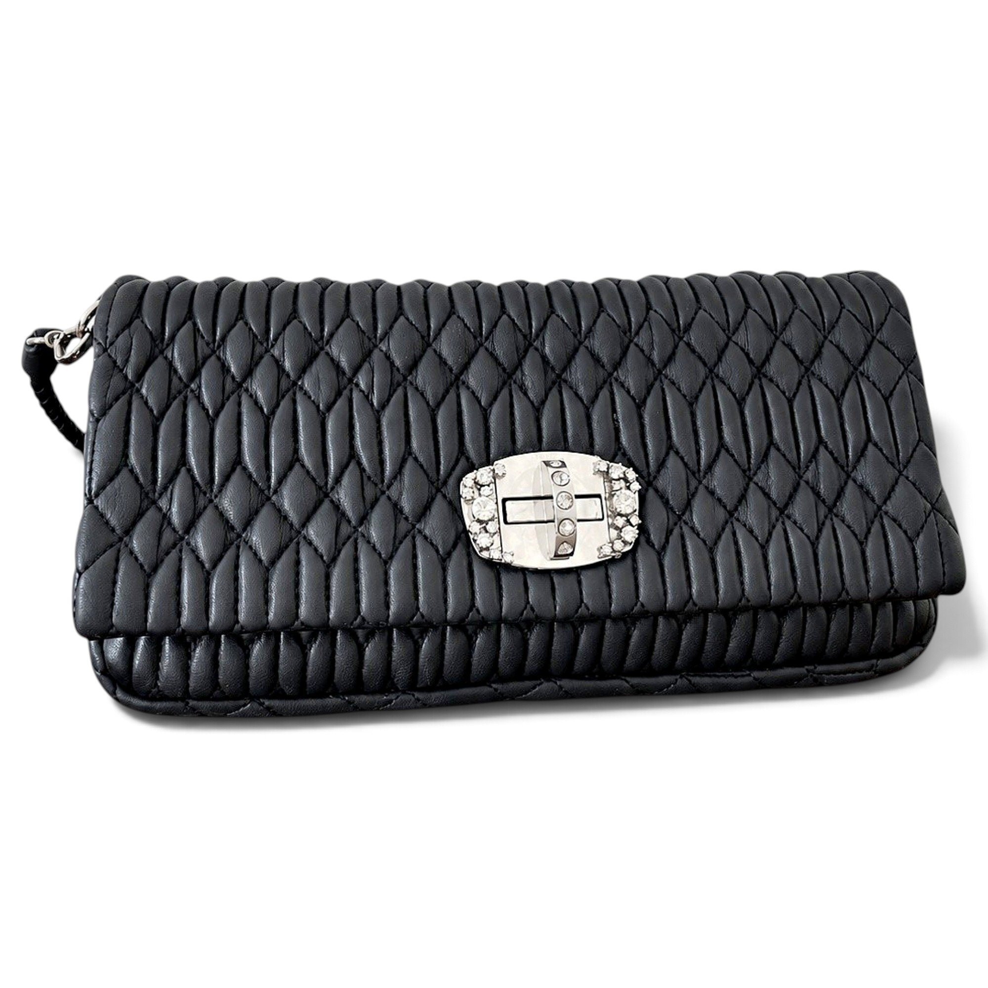 Miu Miu Miu Crystal leather handbag