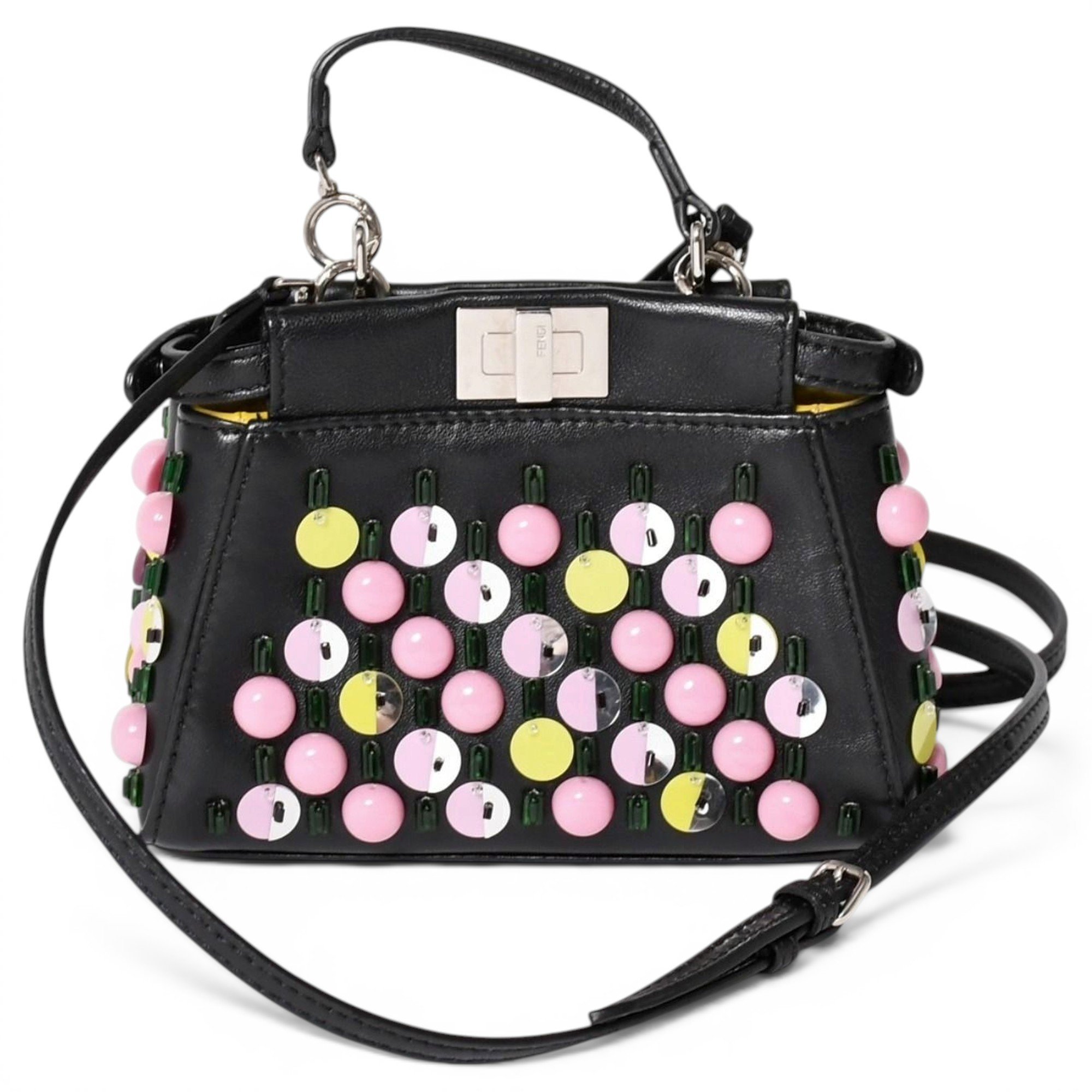 Peekaboo leather handbag