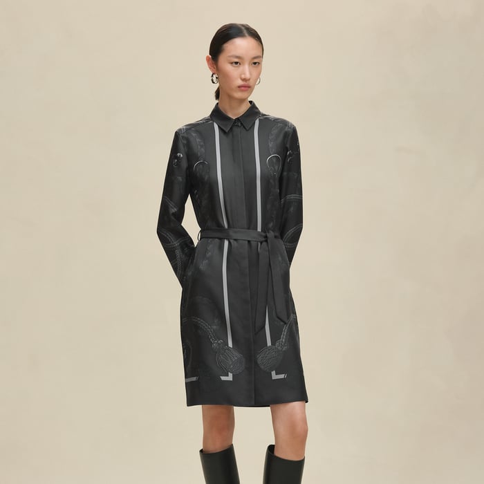 Gris Charbon "Palefroi Remix" Shirt Dress