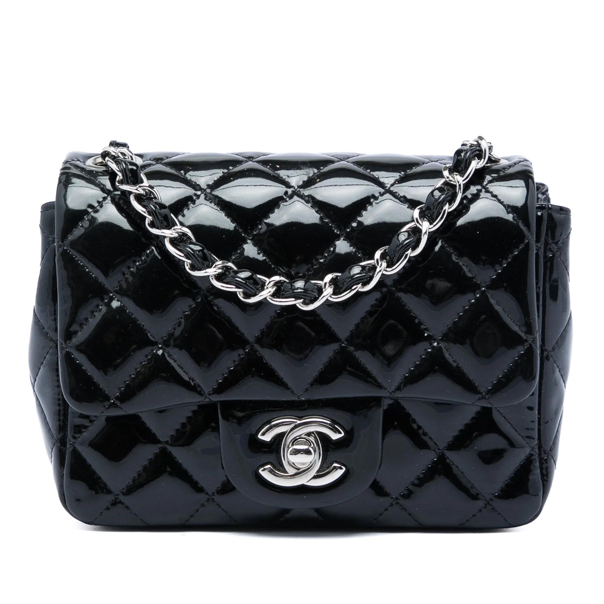 Patent leather handbag