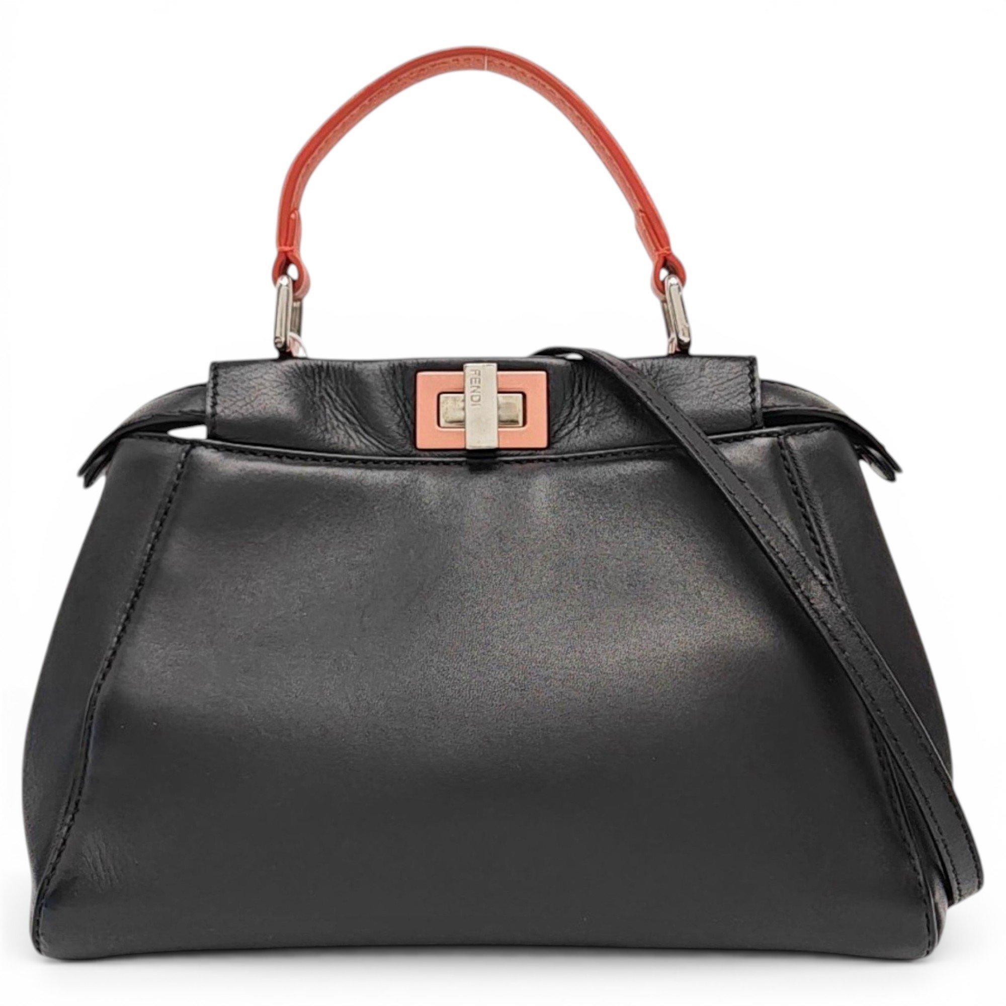 Peekaboo leather handbag
