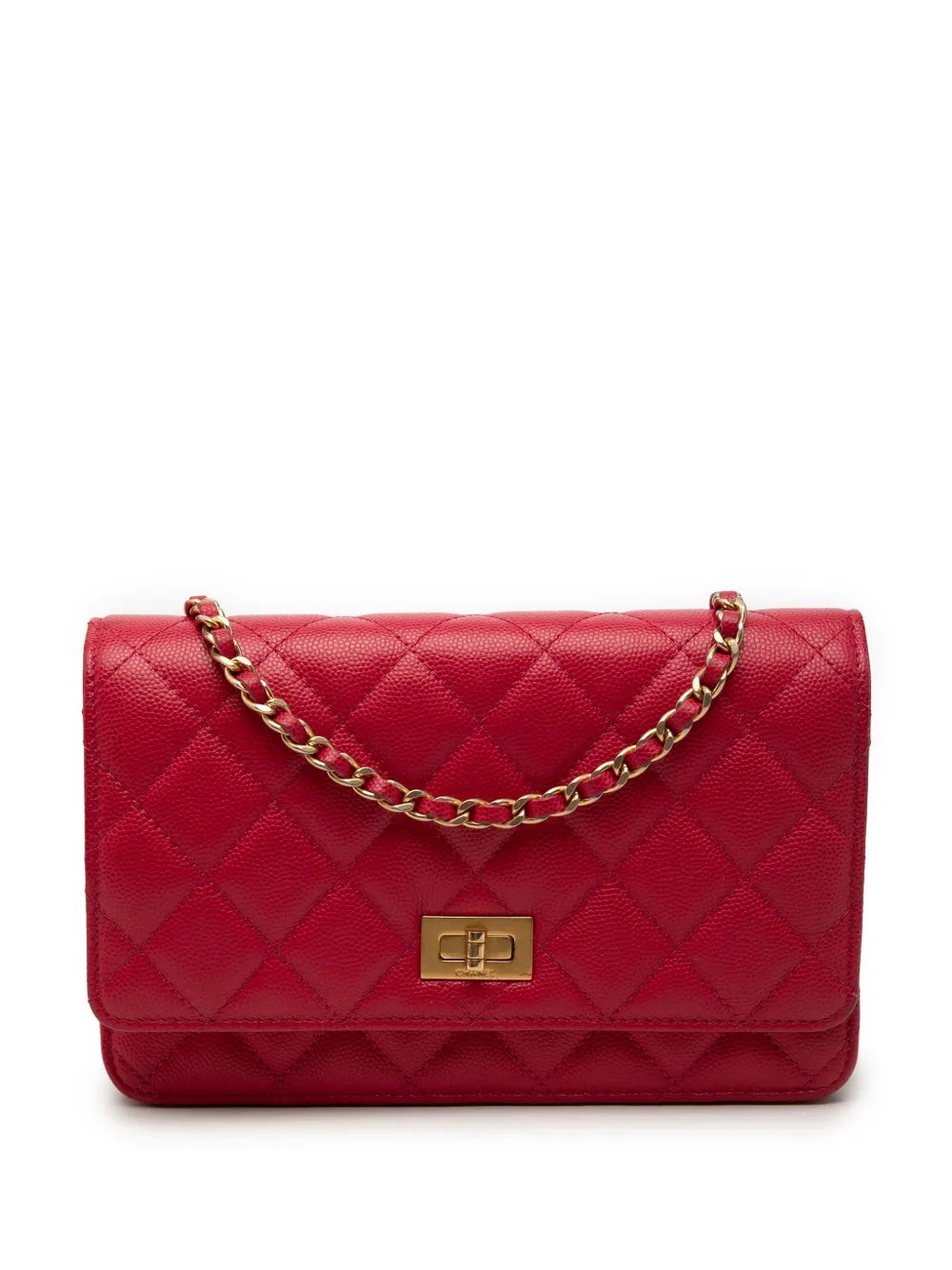 2016-2017 Quilted Caviar Reissue 2.55 Wallet On Chain crossbody bag