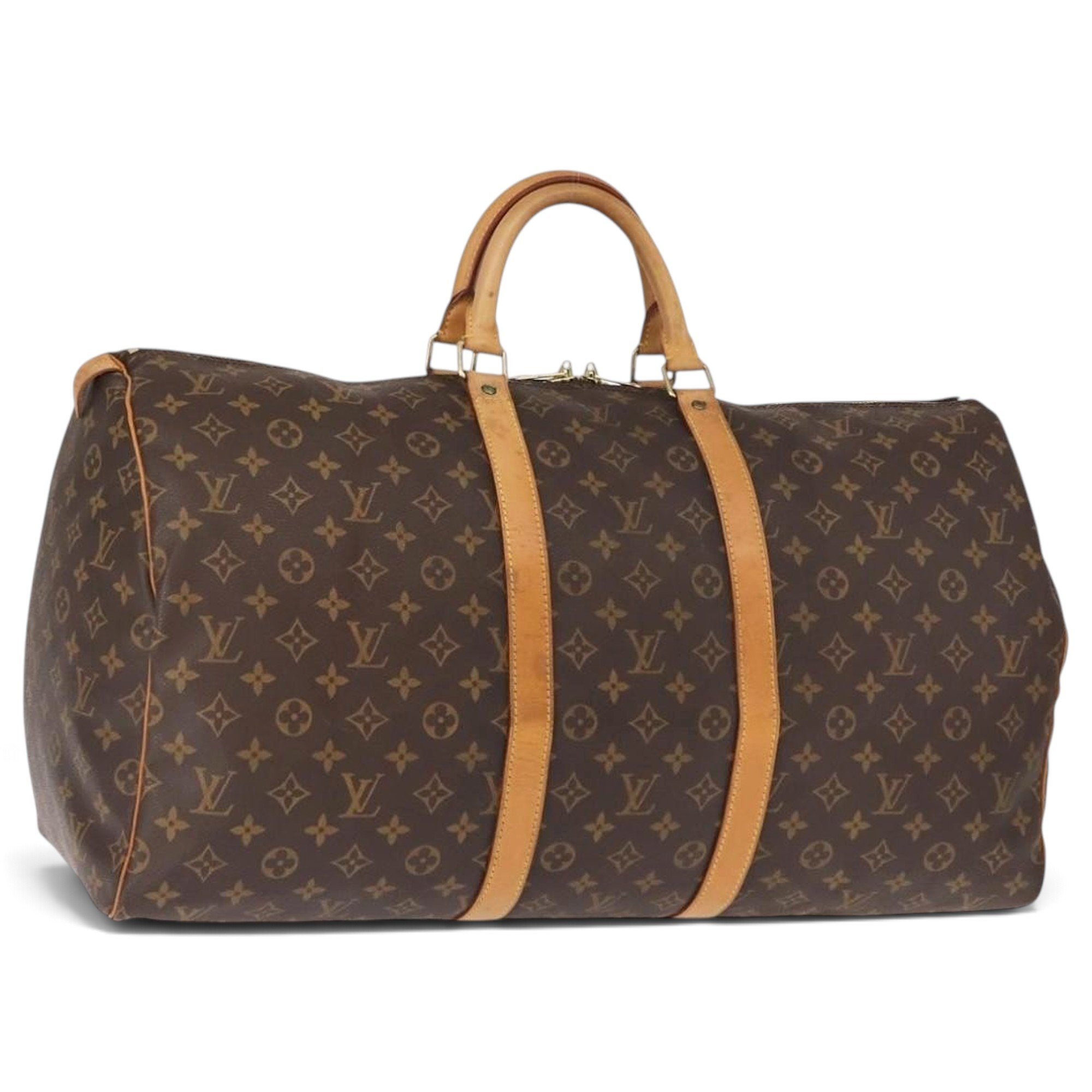 Louis Vuitton Keepall leather 24h bag