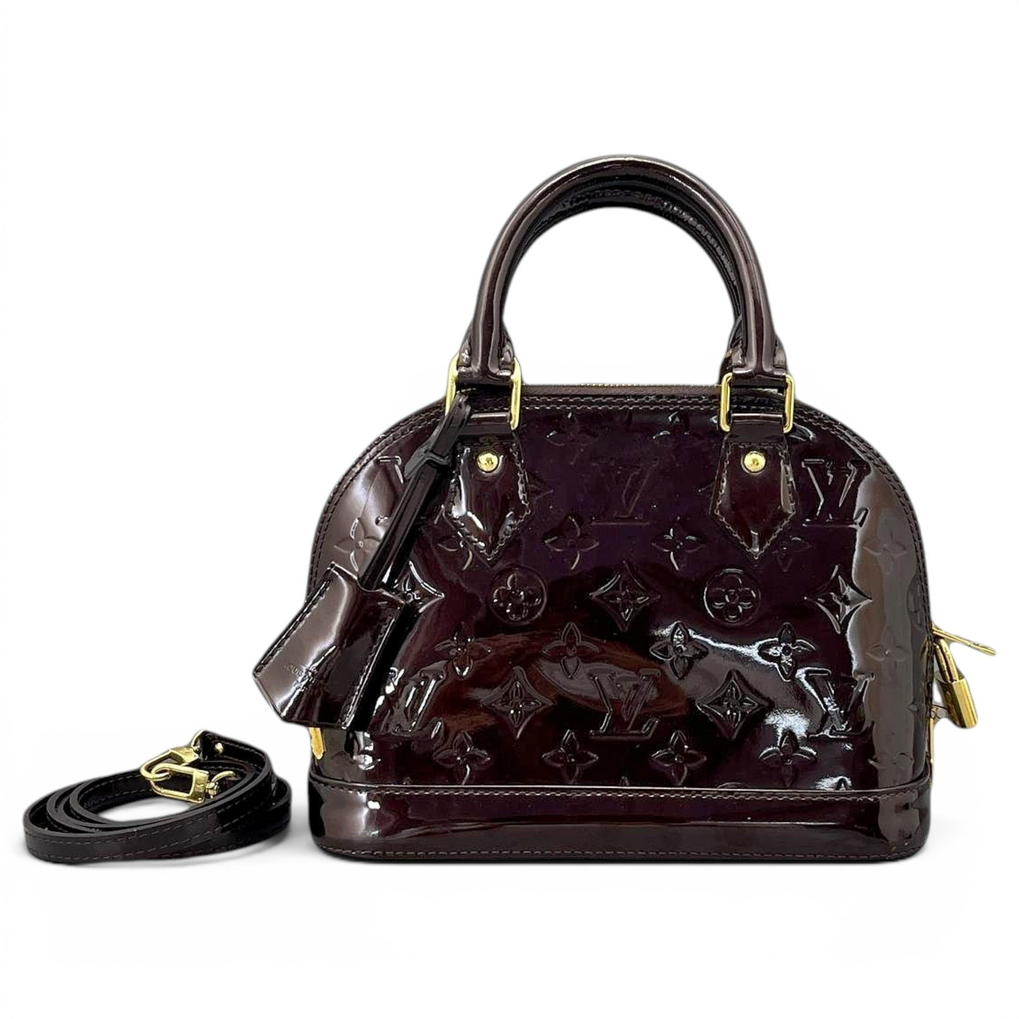 Alma BB patent leather handbag