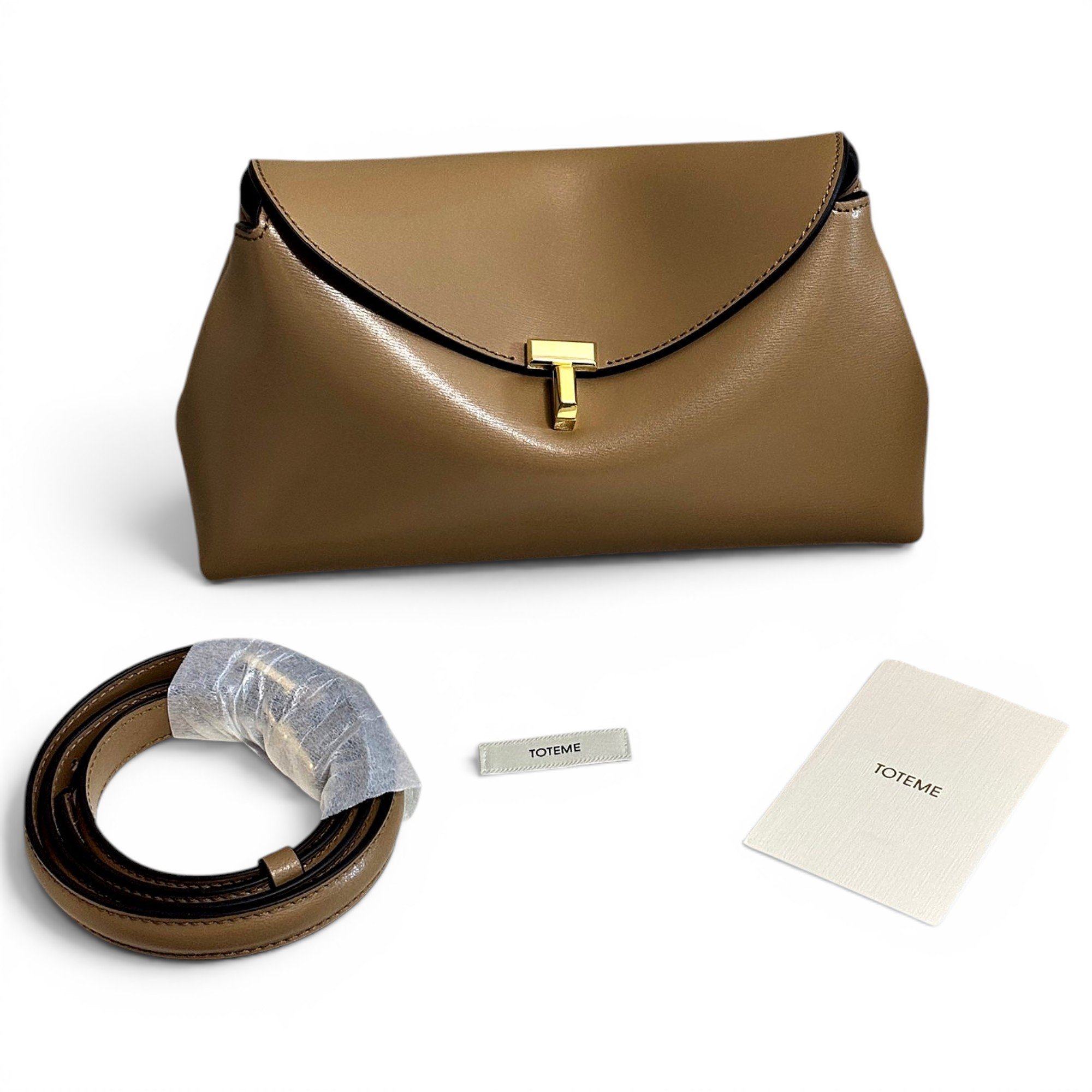 T-Lock leather handbag