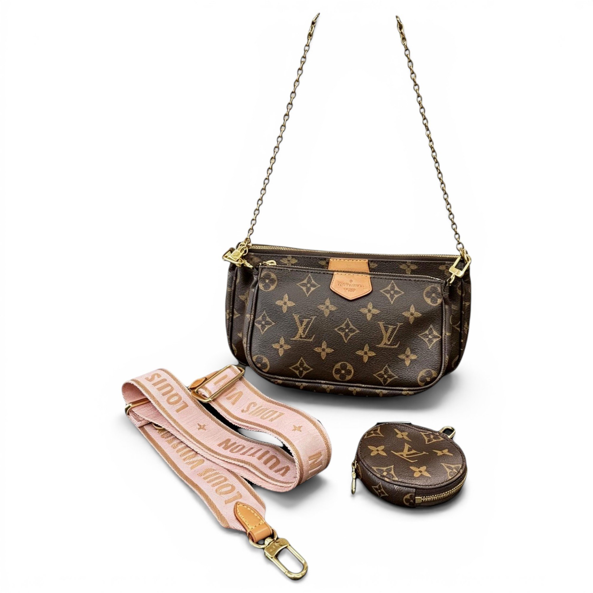 Multi Pochette Accessoires leather handbag