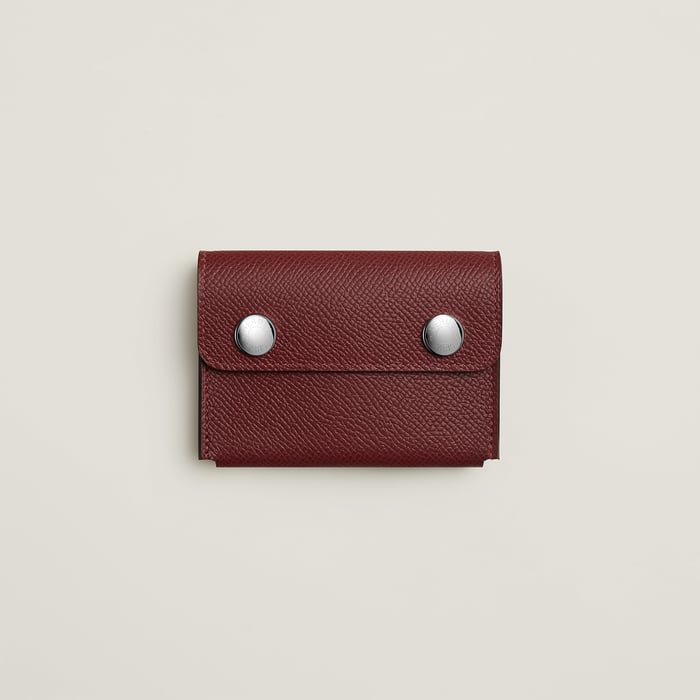 Rouge H Hermèsnap II Card Holder