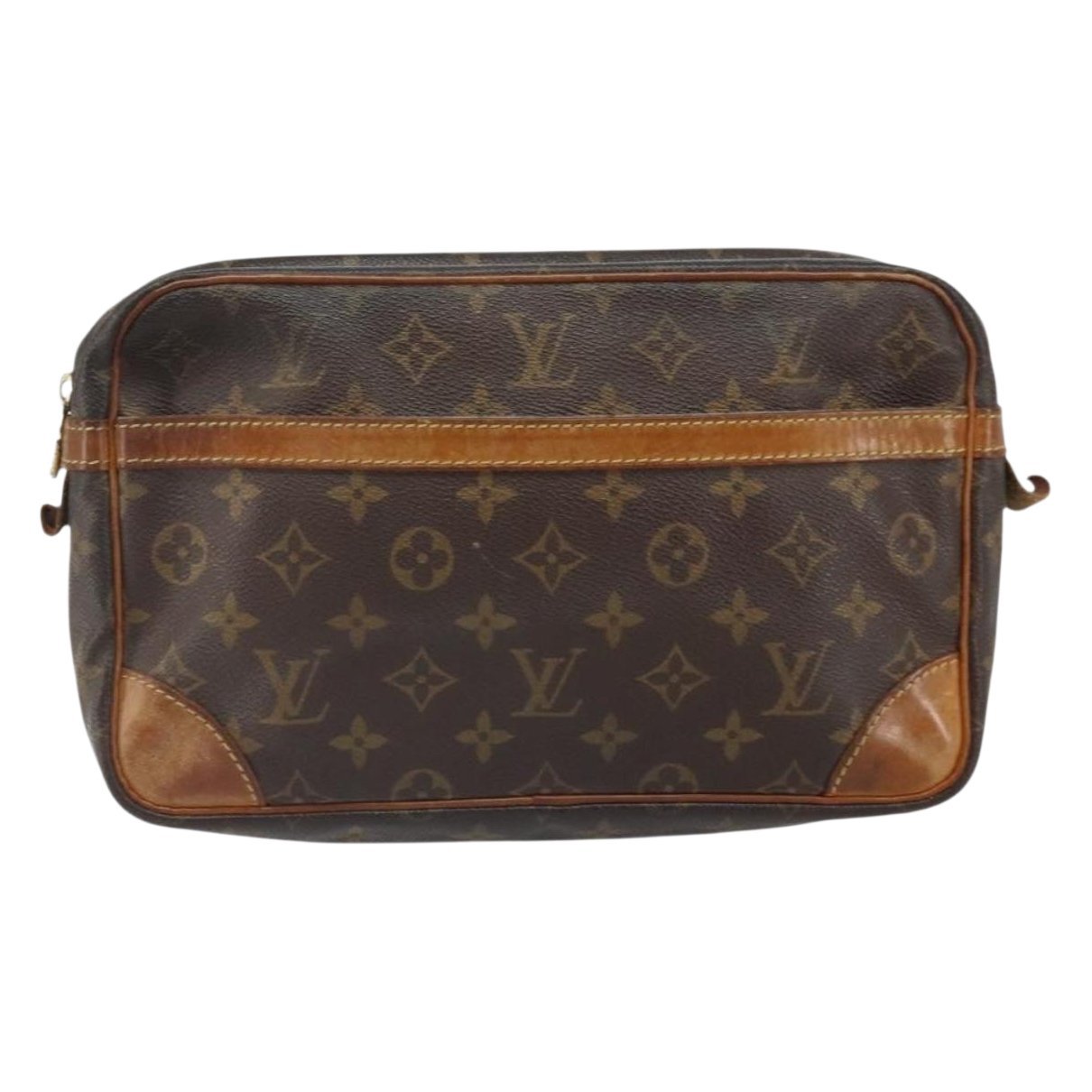 Leather clutch bag