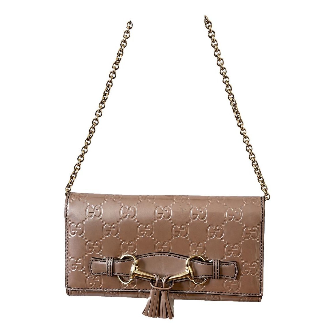 Emily patent leather clutch bag