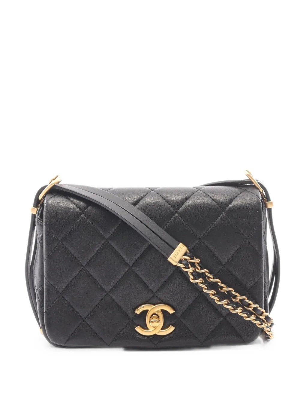 2021 quilted leather shoulder bag
