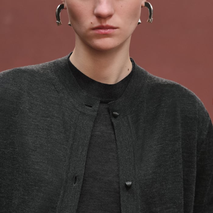 Gris Volcanique Light Cardigan