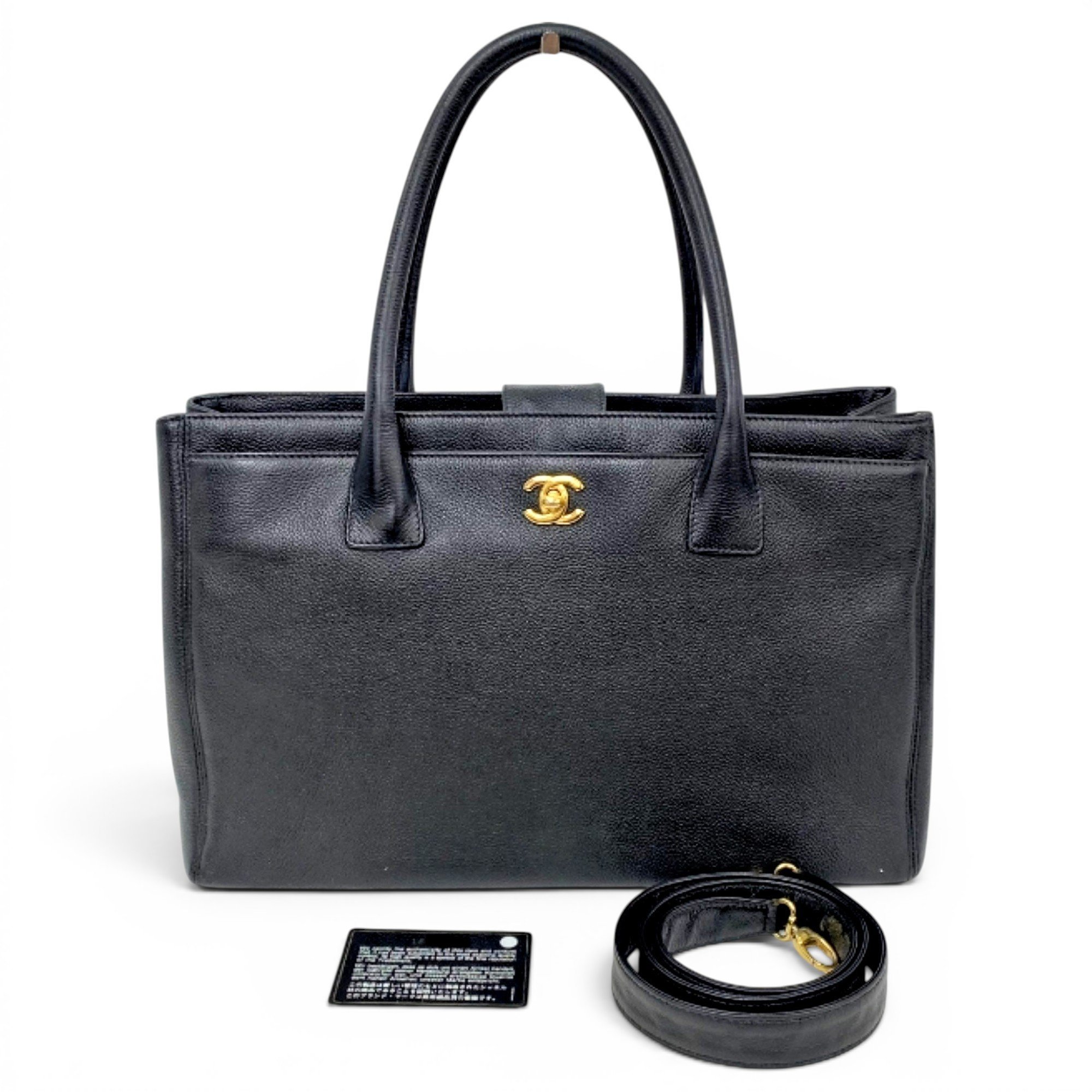 Executive leather tote