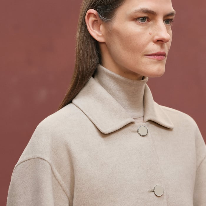 Beige Naturel Equestrian Long Jacket
