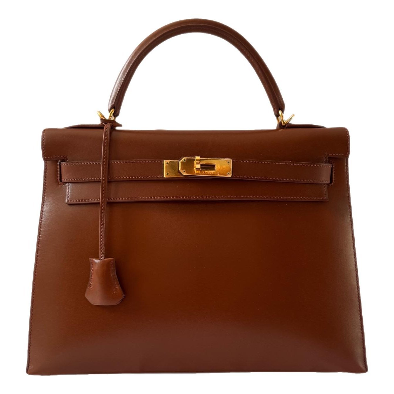 Hermes Kelly 32 Handbag Noisette