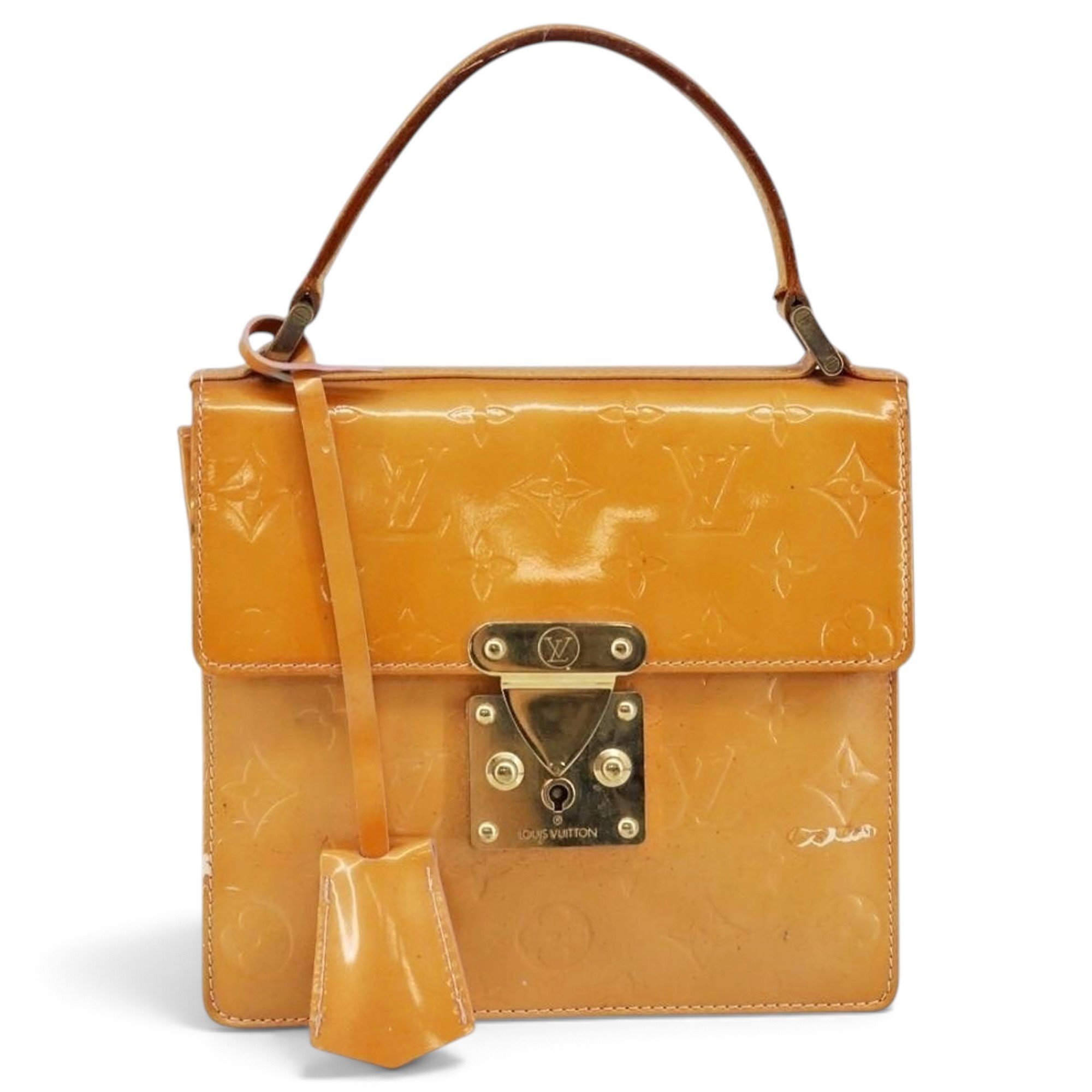 Spring street patent leather handbag
