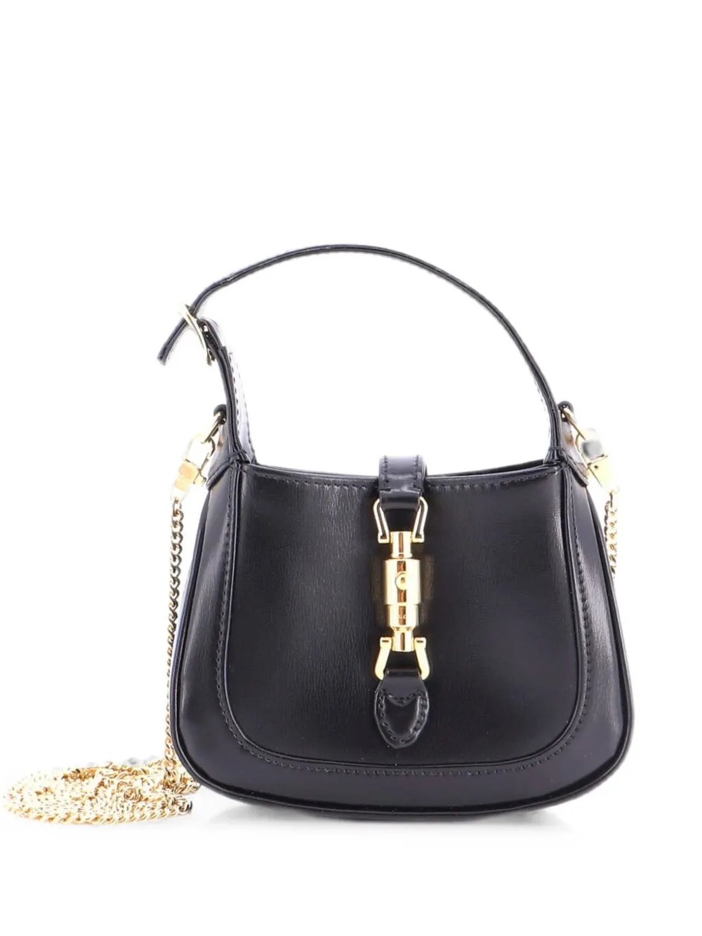 Jackie 1961 Chain Leather Super Mini hobo bag