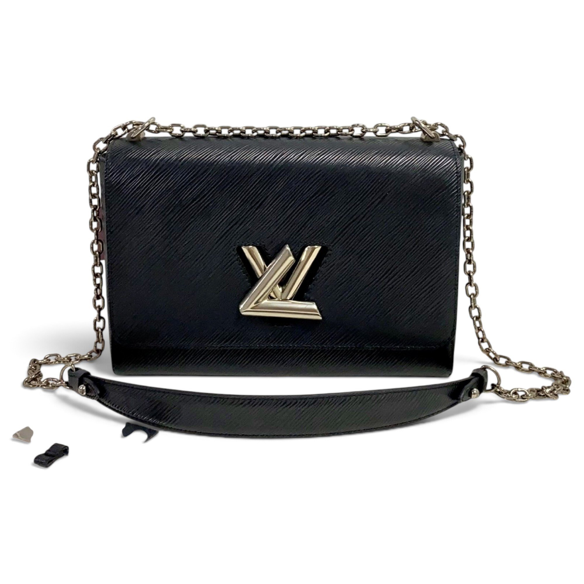 Twist leather crossbody bag