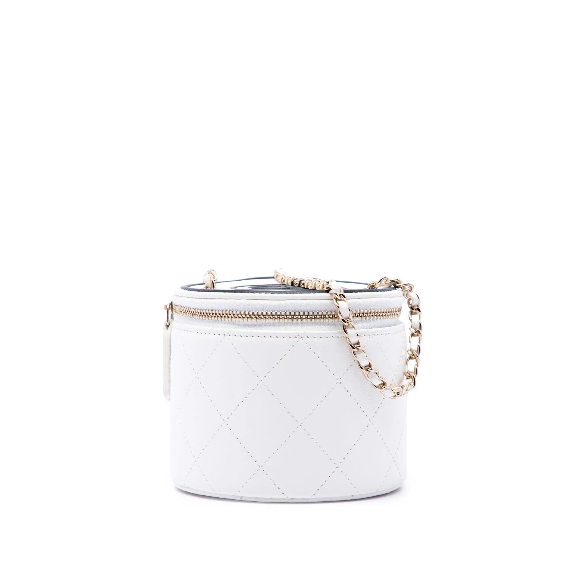 Vanity pony-style calfskin handbag