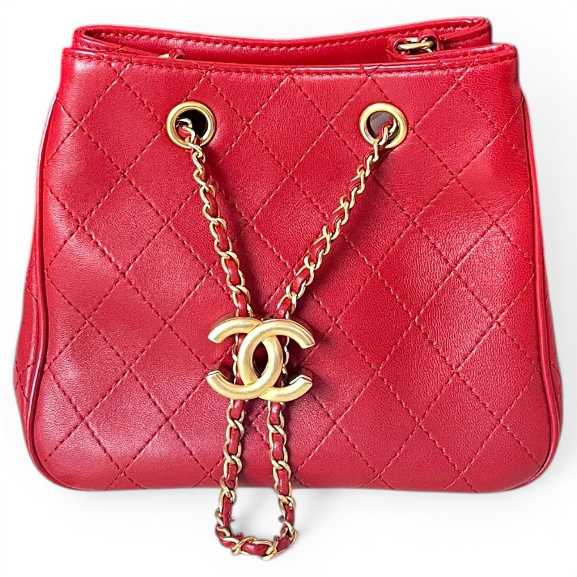 Trendy CC Vanity leather handbag