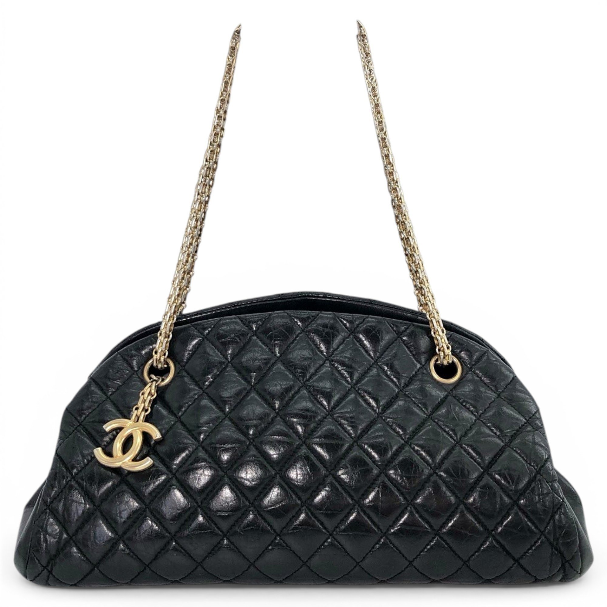 Mademoiselle leather clutch bag