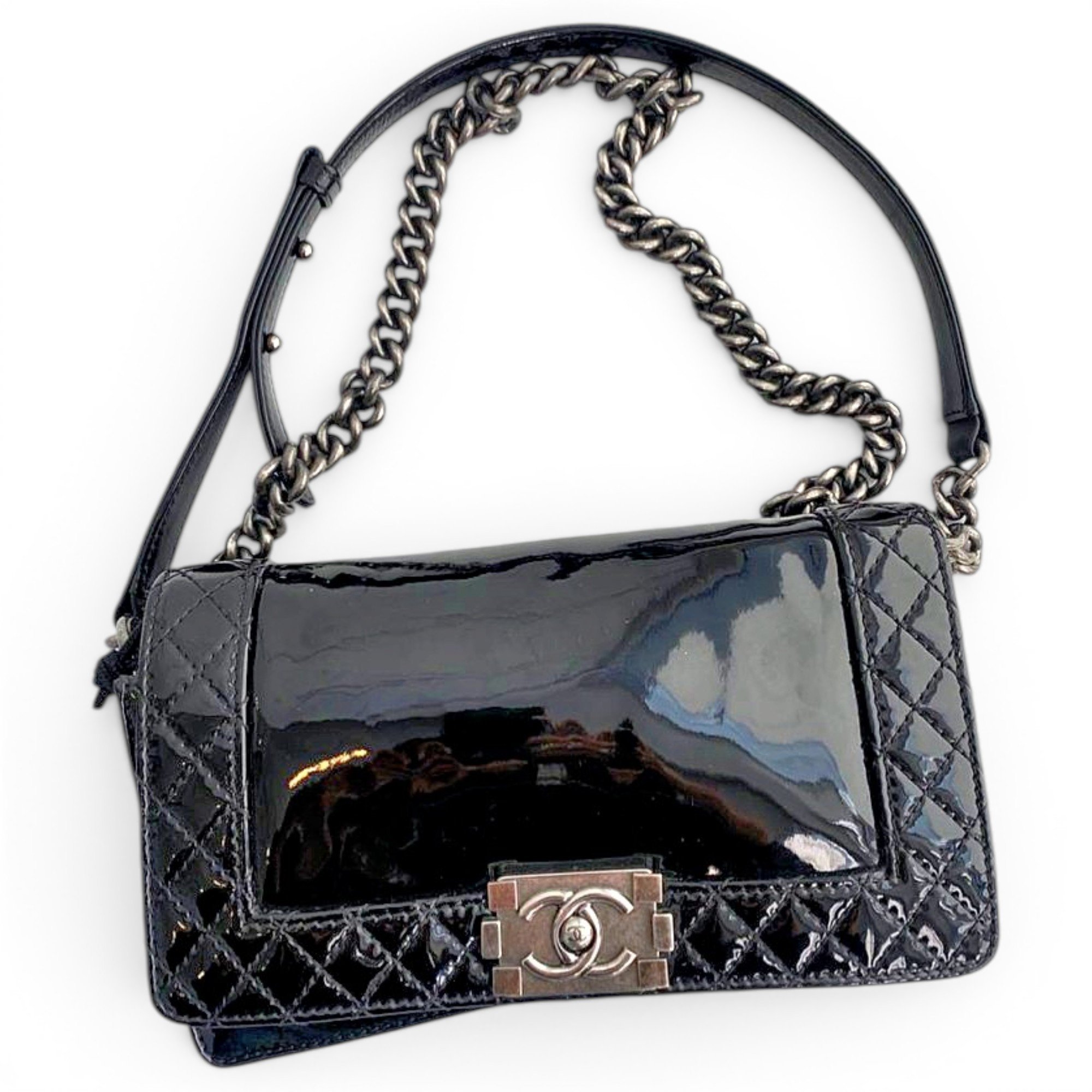 Boy leather crossbody bag