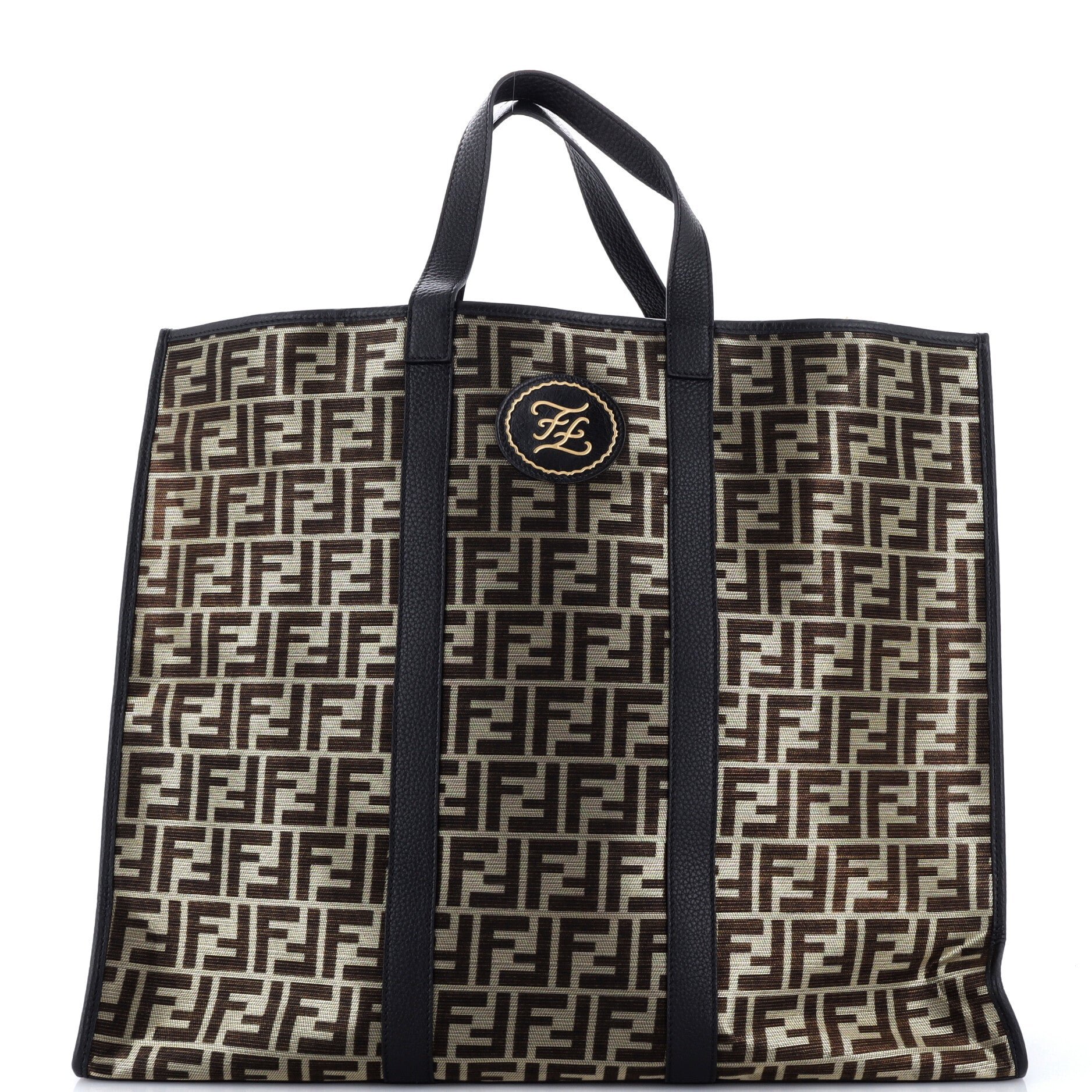 Karligraphy Tote Metallic Zucca Canvas Large