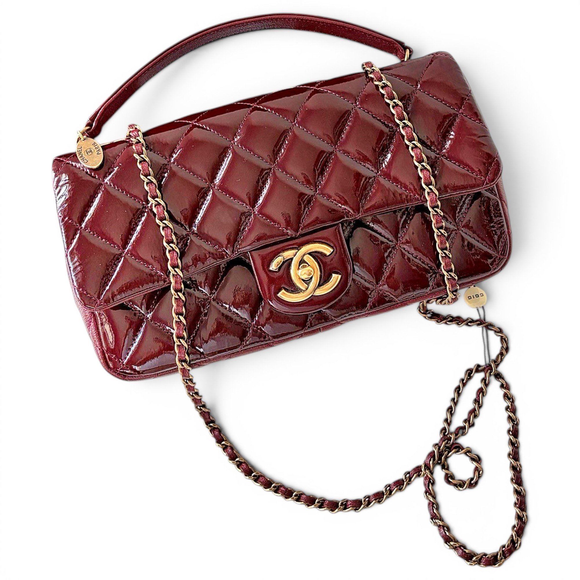 Chanel Timeless/Classique patent leather handbag