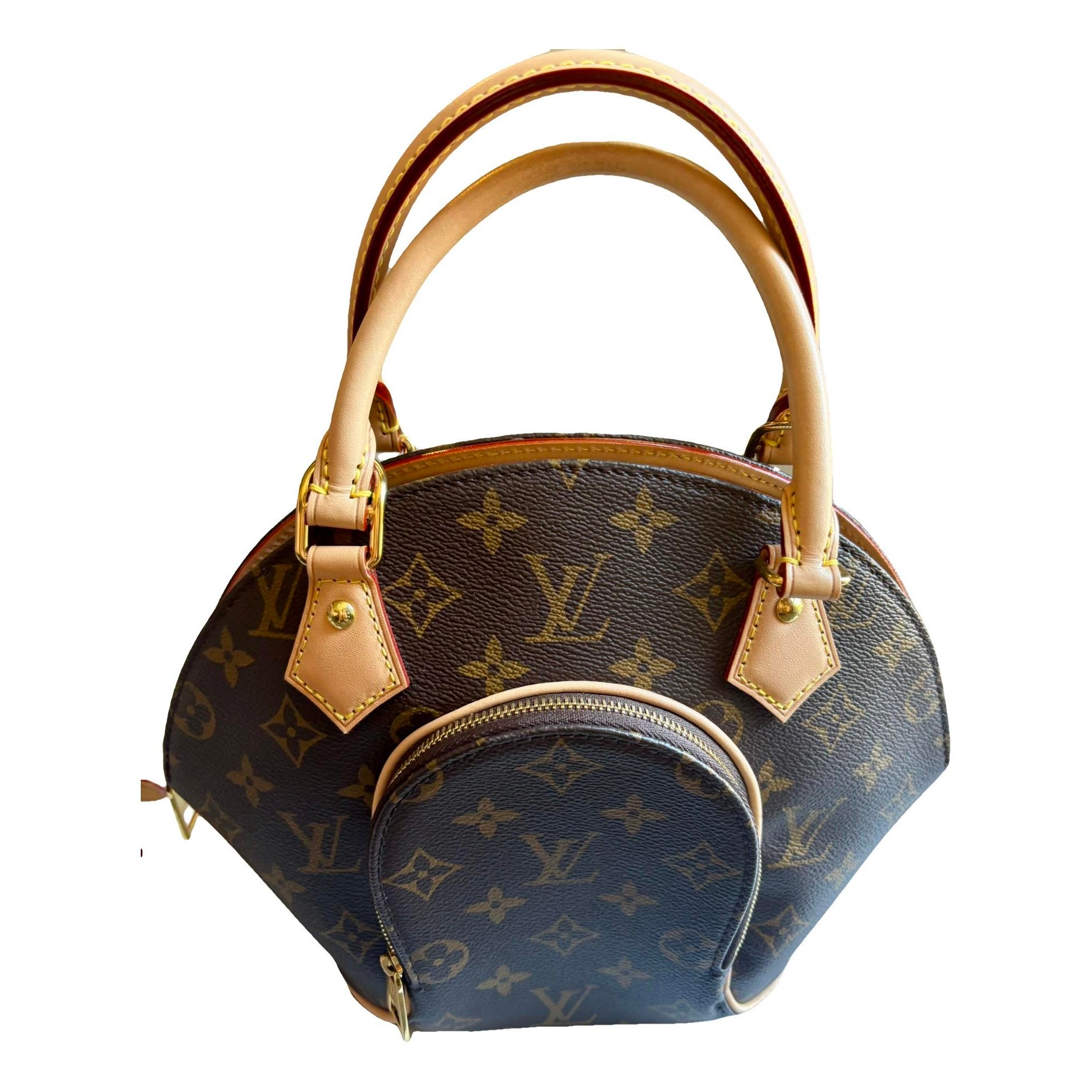 Ellipse leather handbag