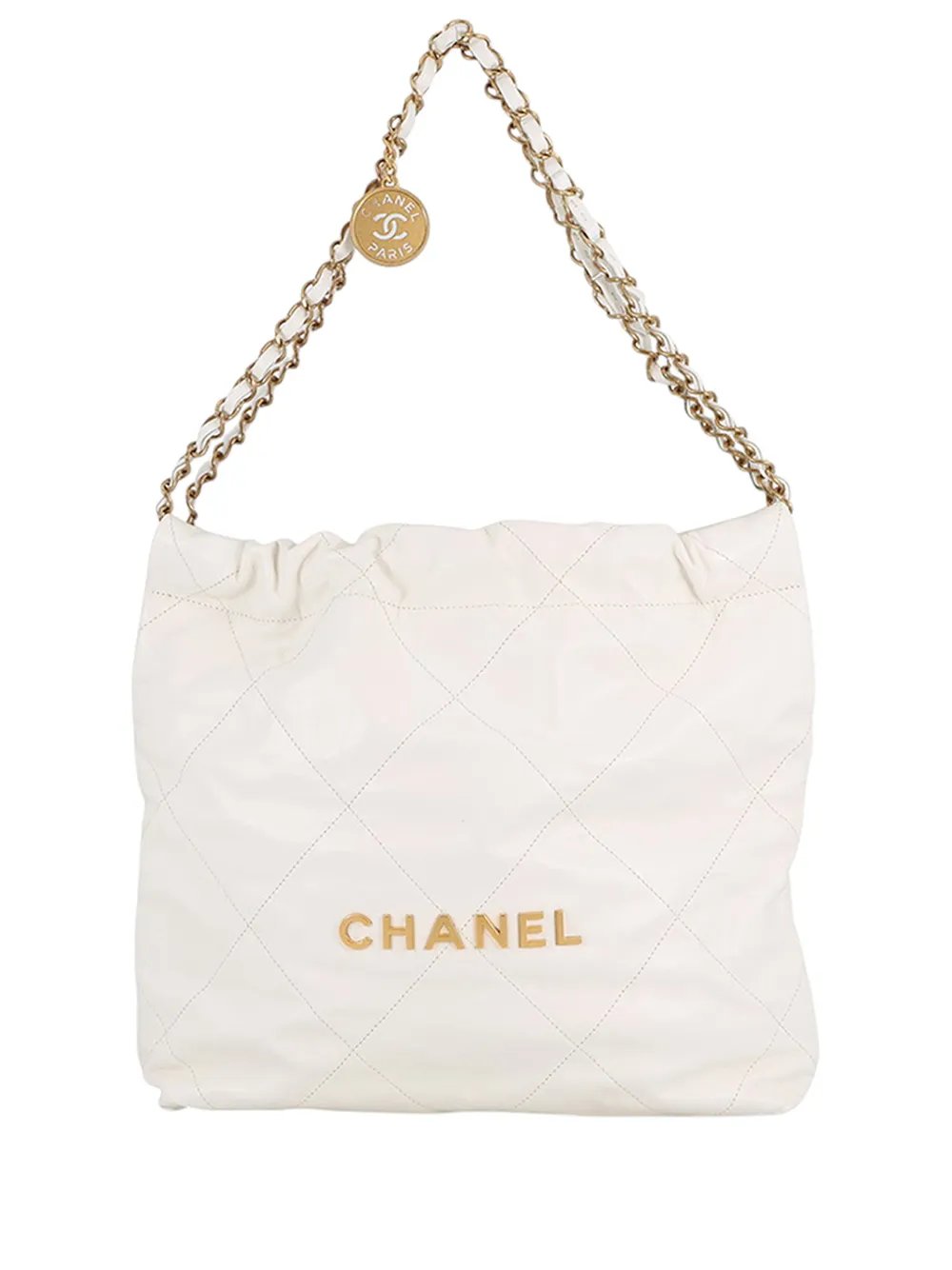 2021-2026 Small Shiny Calfskin 22 hobo bag
