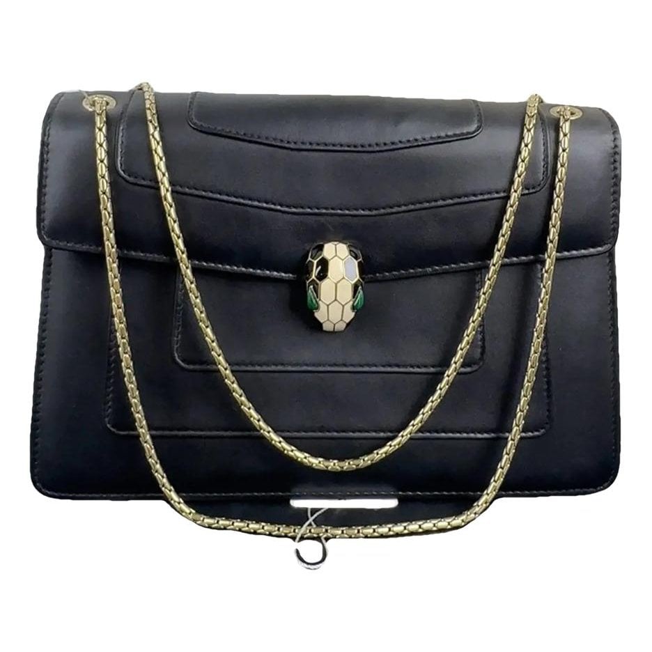Serpenti leather handbag