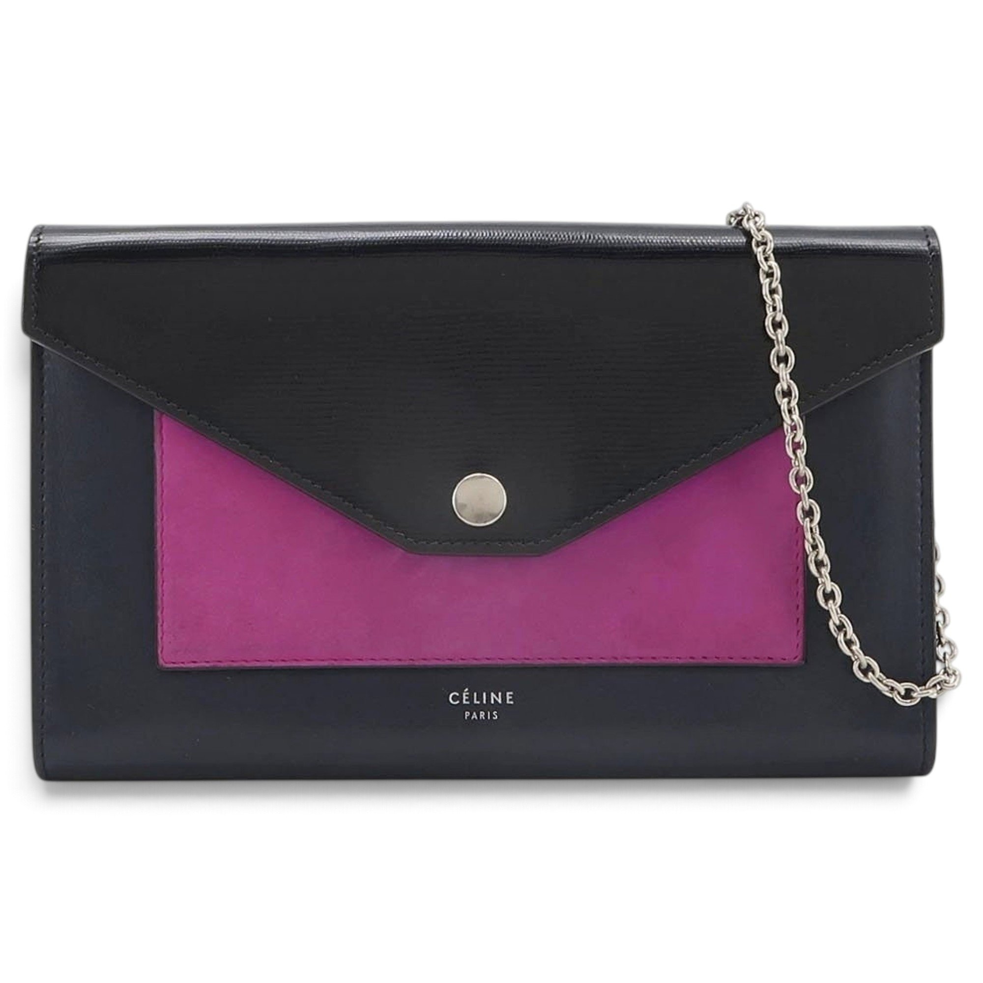 Pocket leather handbag