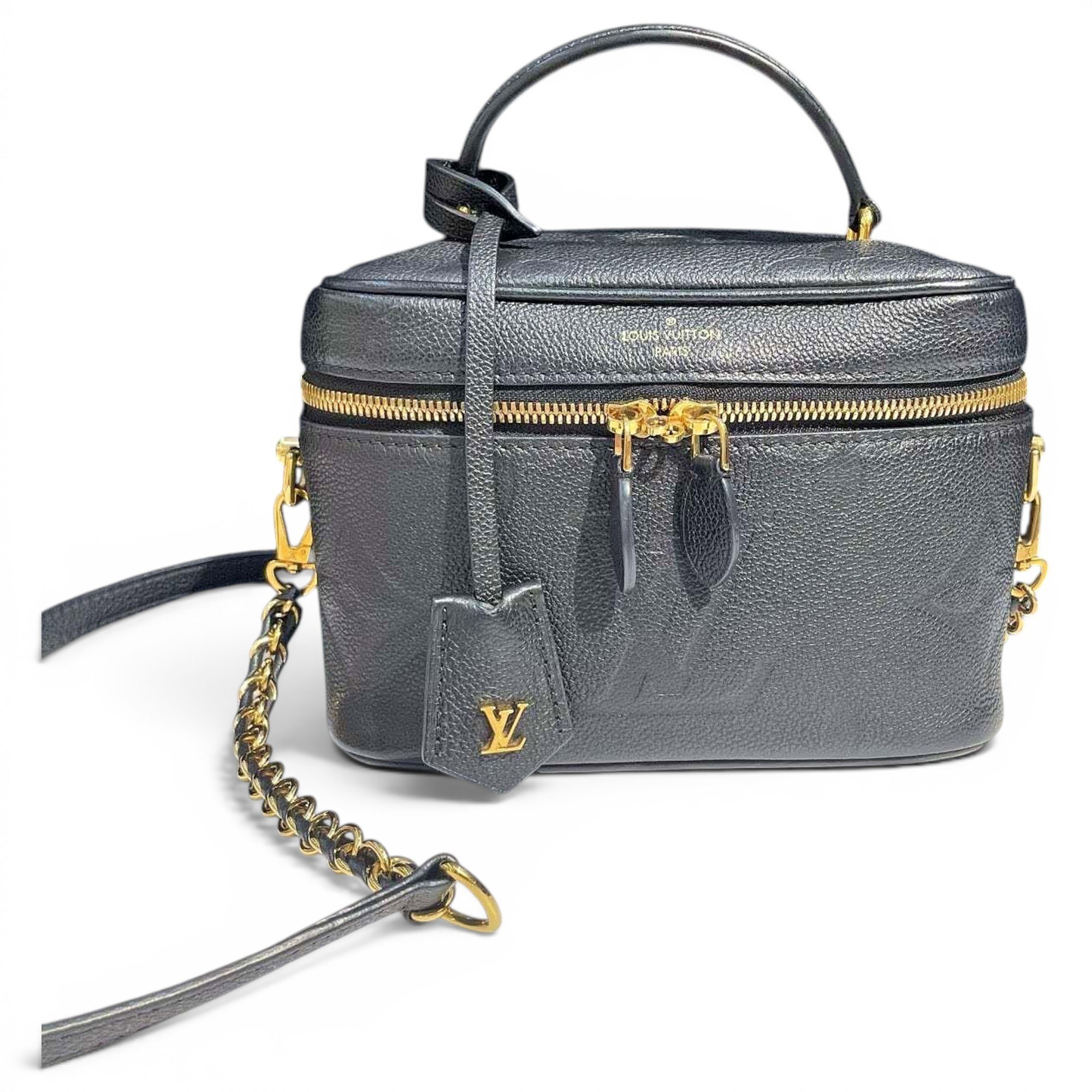Vanity leather handbag